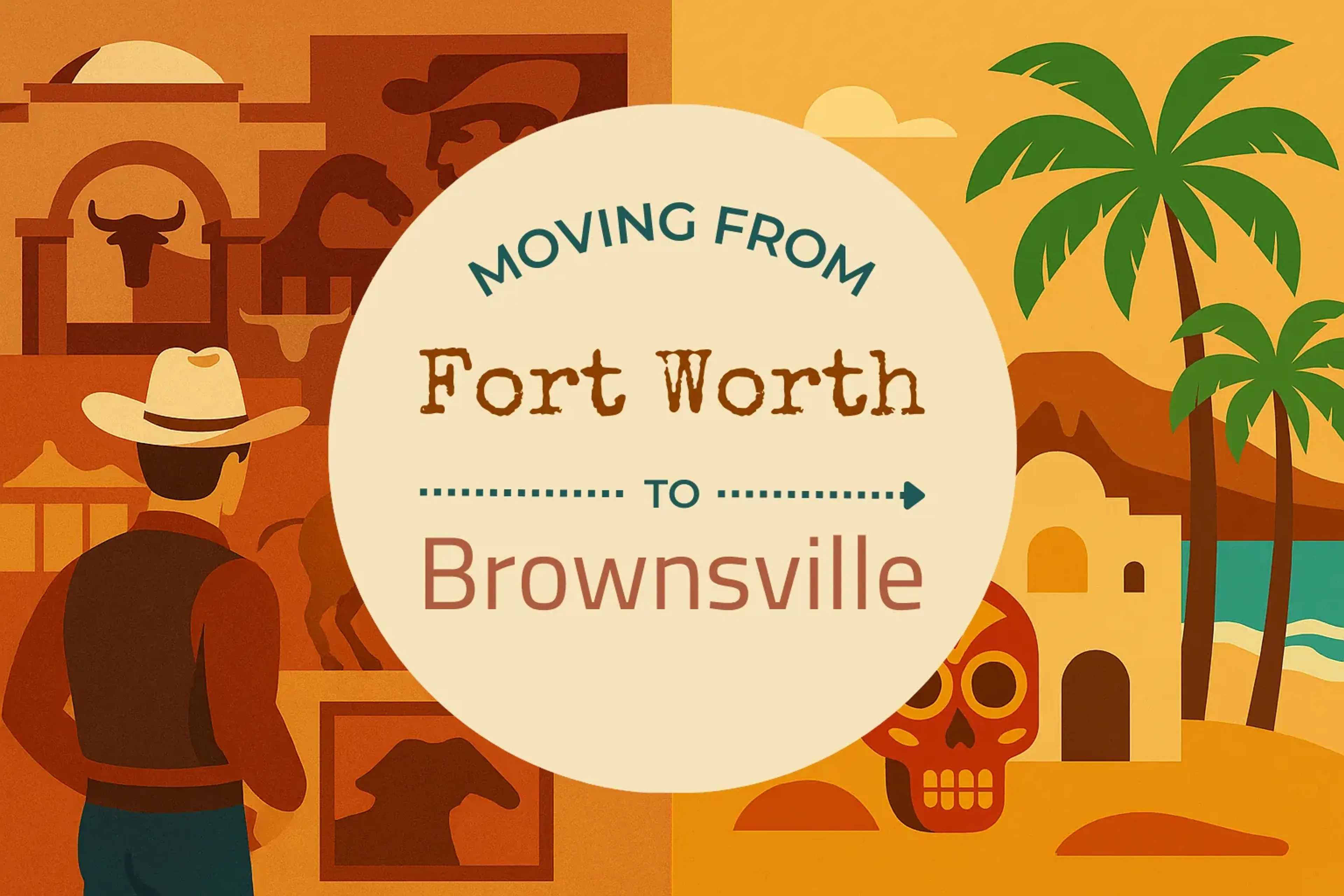 Side-by-side comparison of Fort Worth to Brownsville moving companies