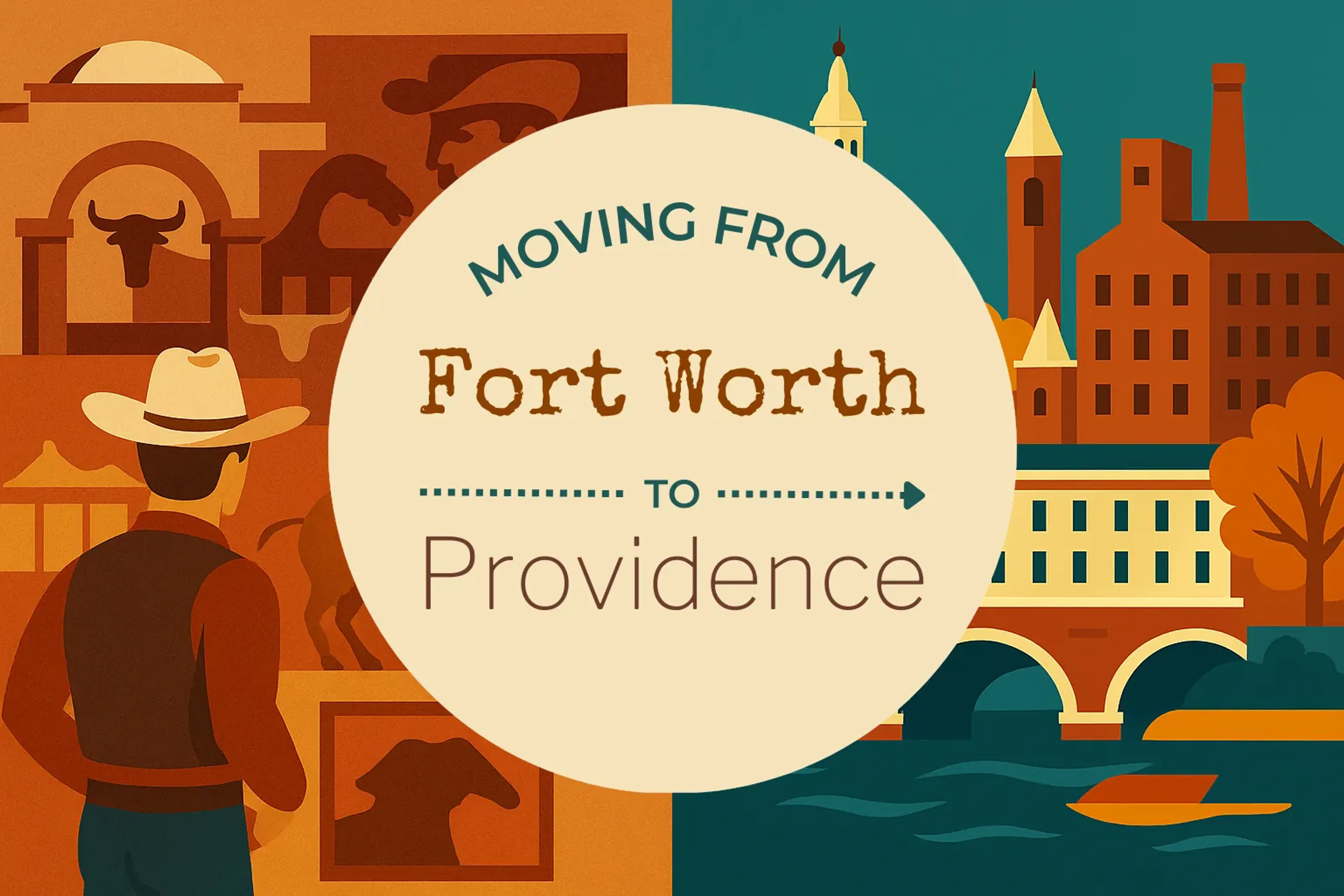 Side-by-side comparison of Fort Worth to Providence moving companies