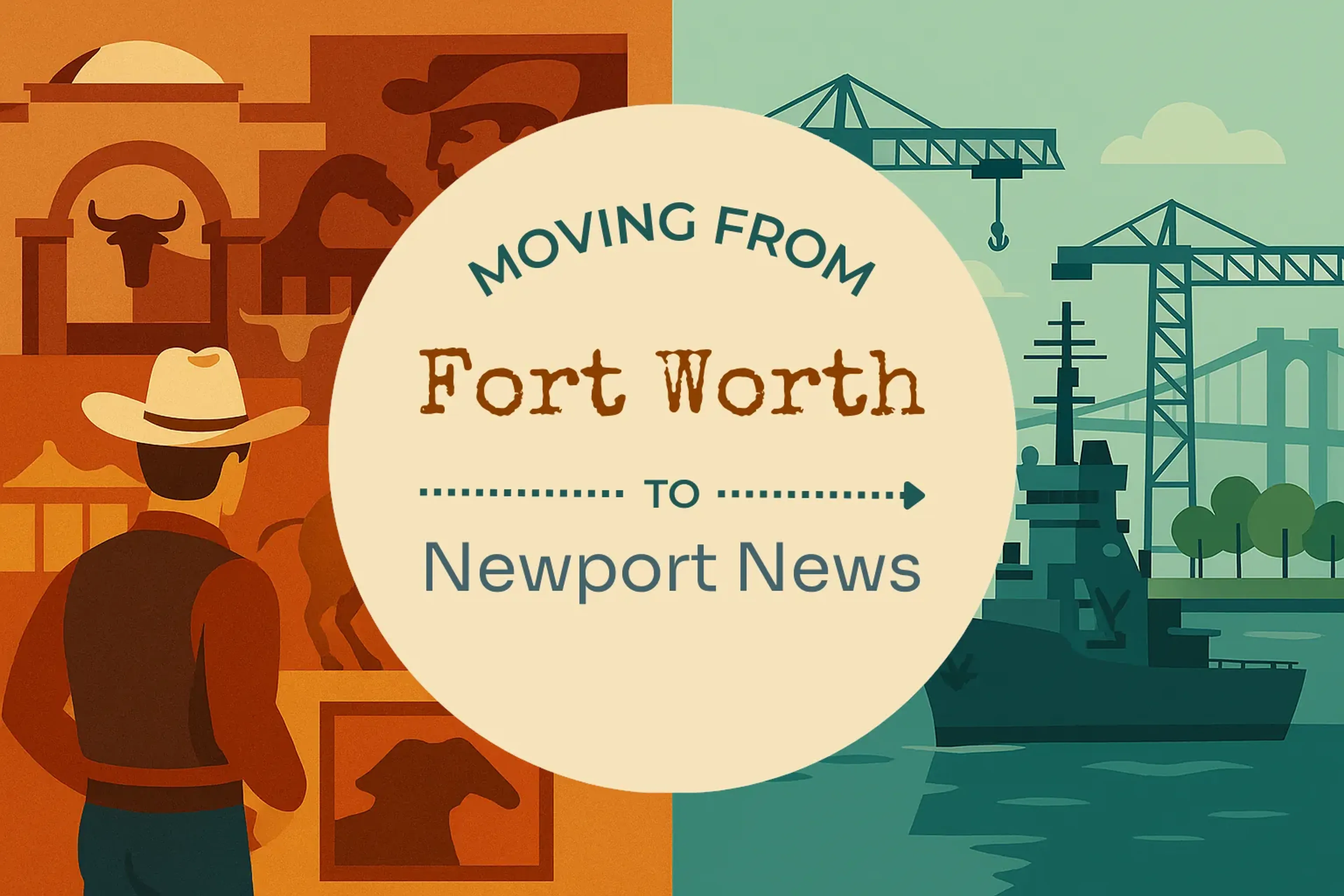 Side-by-side comparison of Fort Worth to Newport News moving companies