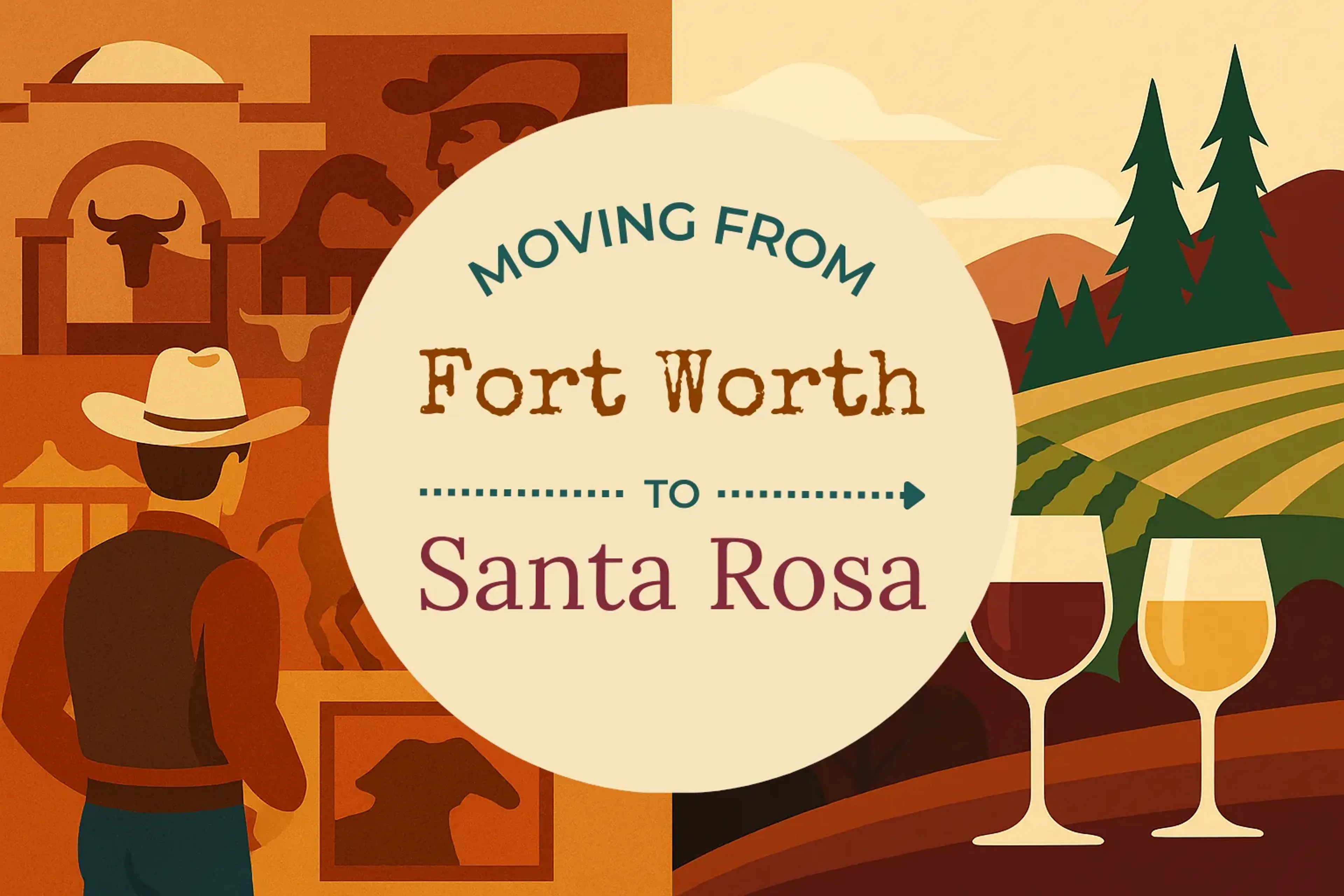 Side-by-side comparison of Fort Worth to Santa Rosa moving companies