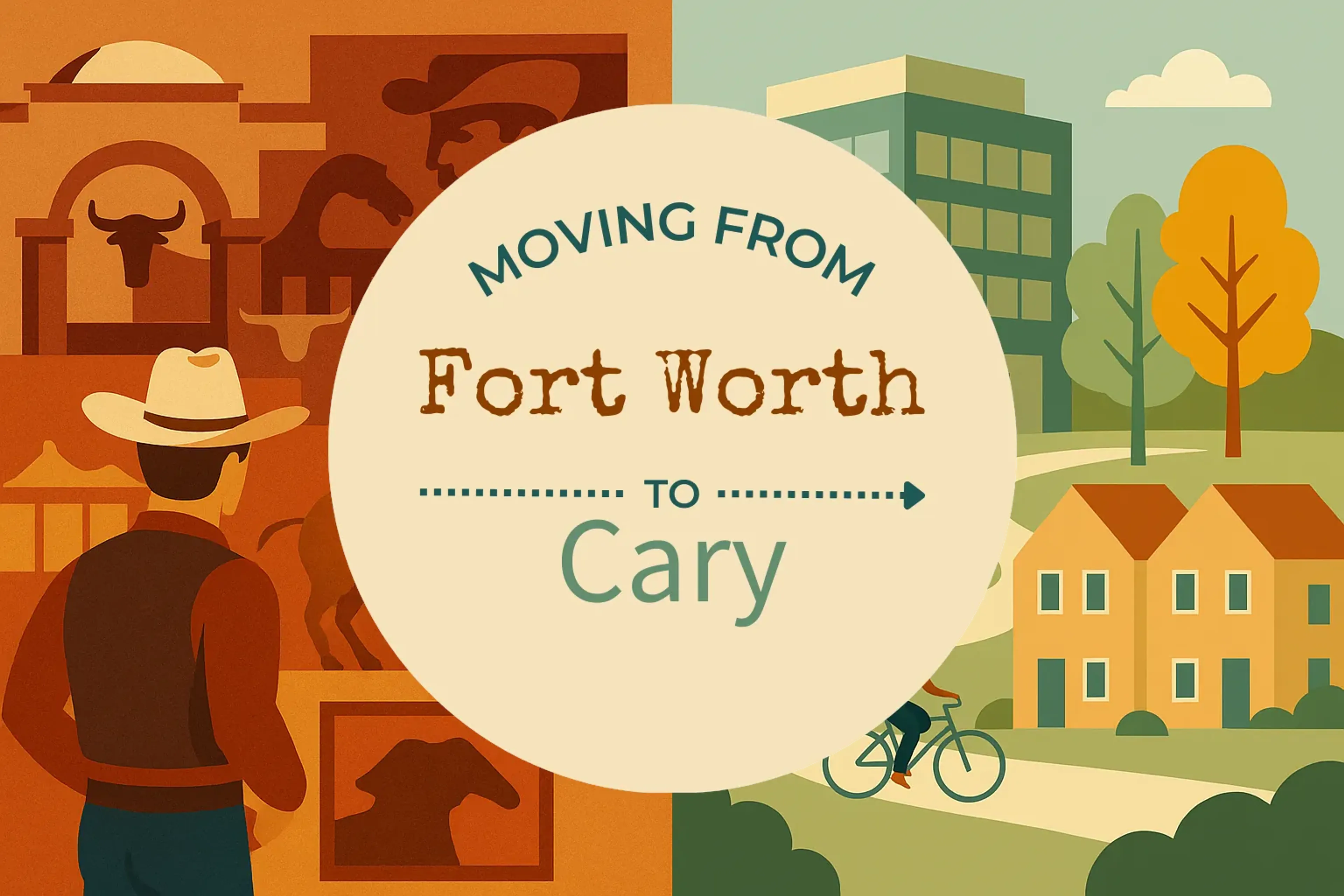 Side-by-side comparison of Fort Worth to Cary moving companies