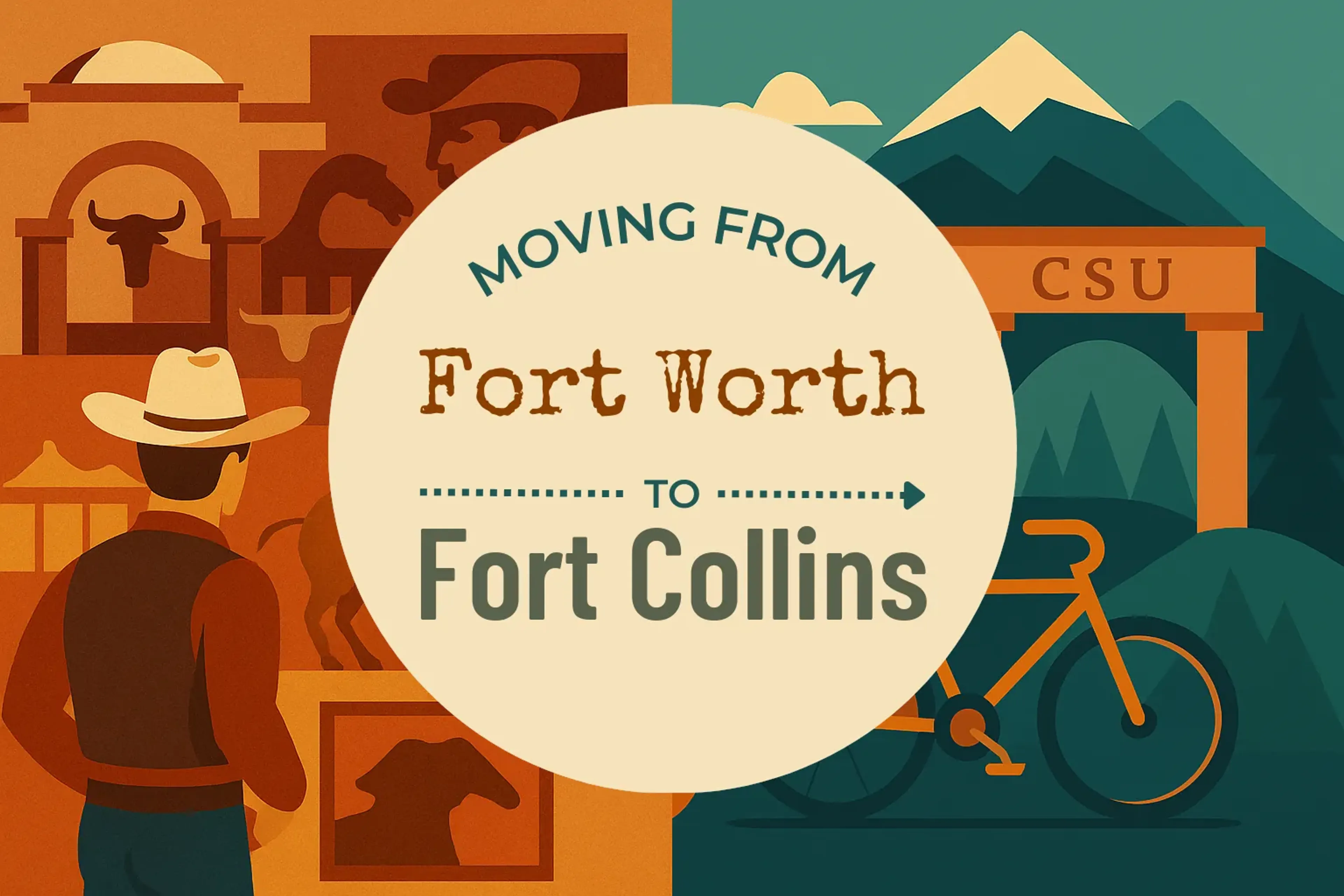 Side-by-side comparison of Fort Worth to Fort Collins moving companies