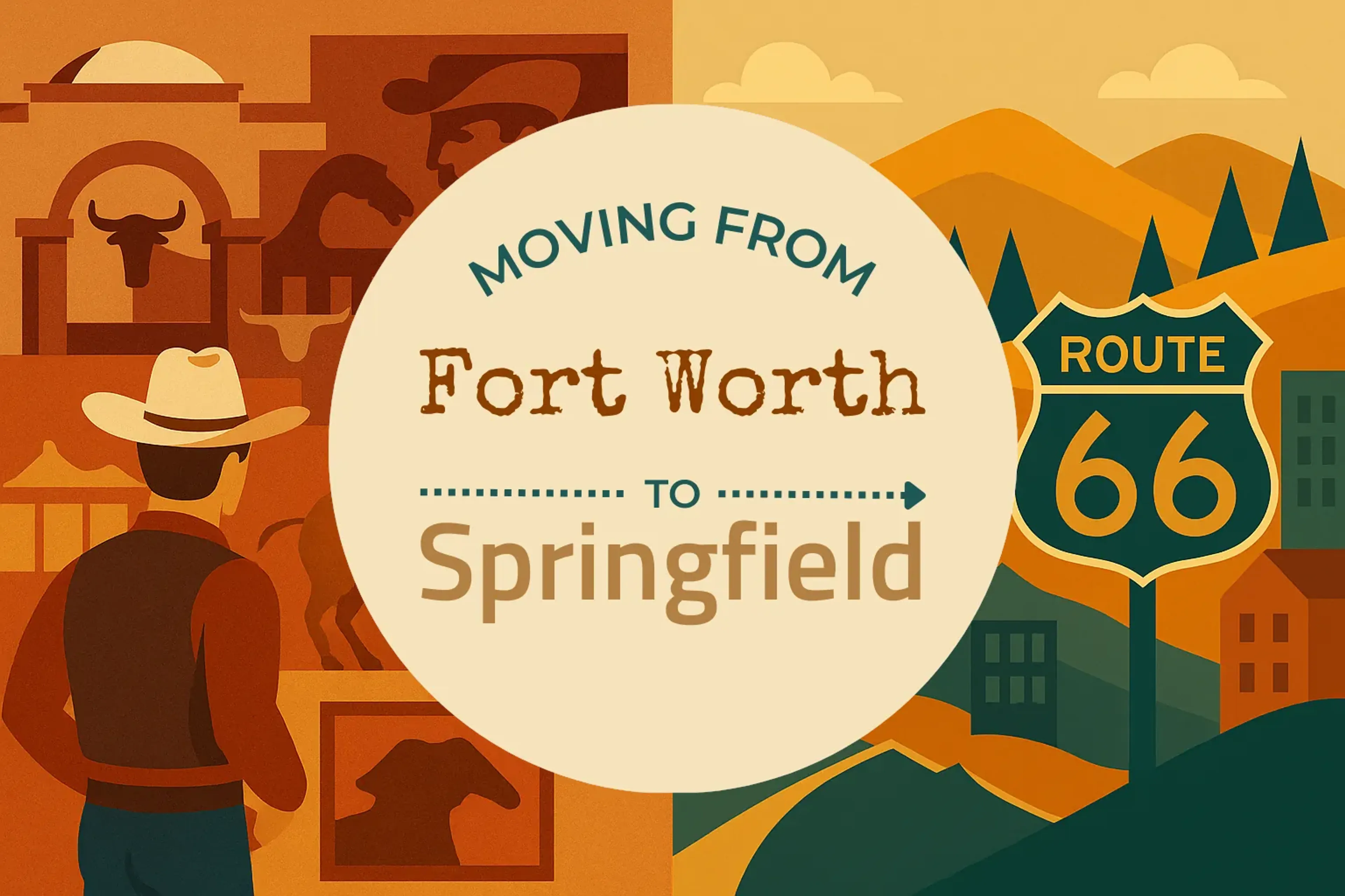 Side-by-side comparison of Fort Worth to Springfield moving companies