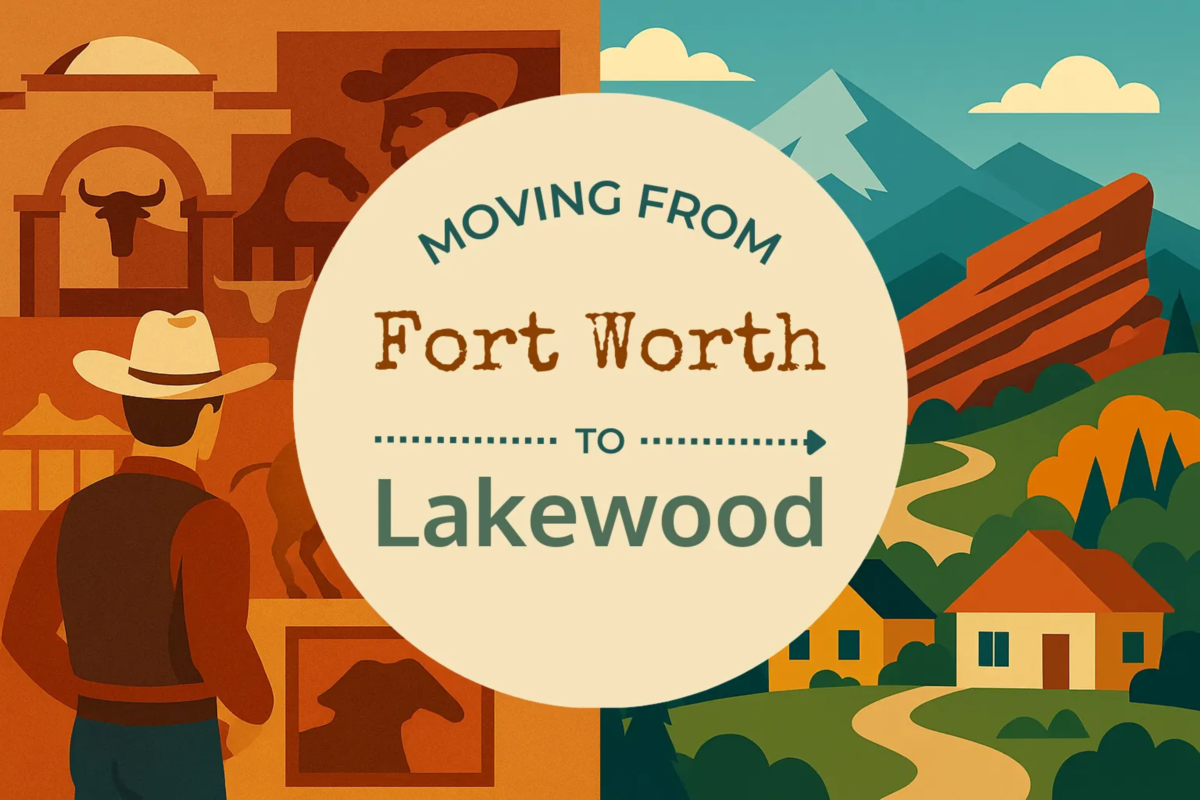 Side-by-side comparison of Fort Worth to Lakewood moving companies