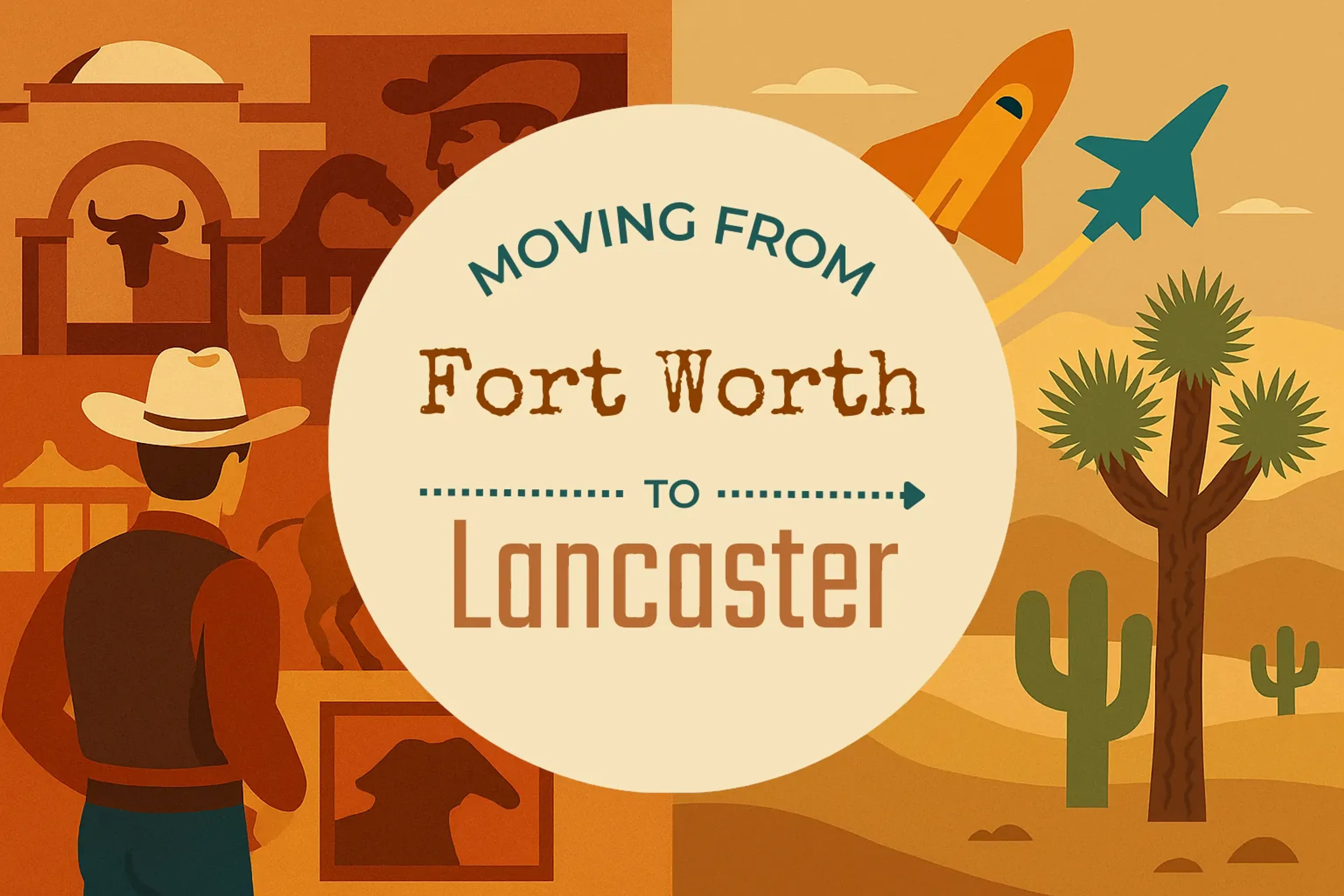 Side-by-side comparison of Fort Worth to Lancaster moving companies