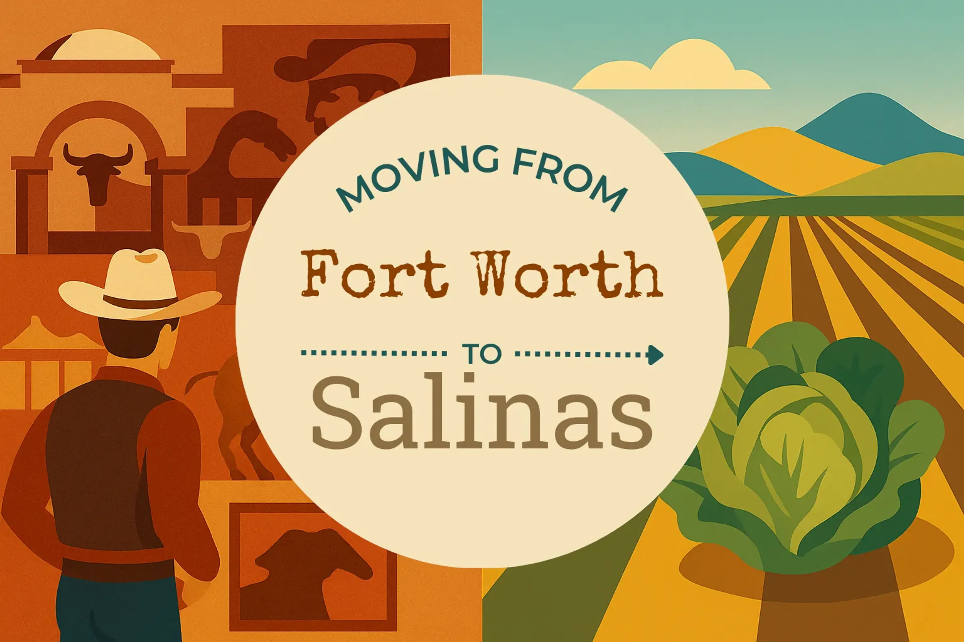 Side-by-side comparison of Fort Worth to Salinas moving companies