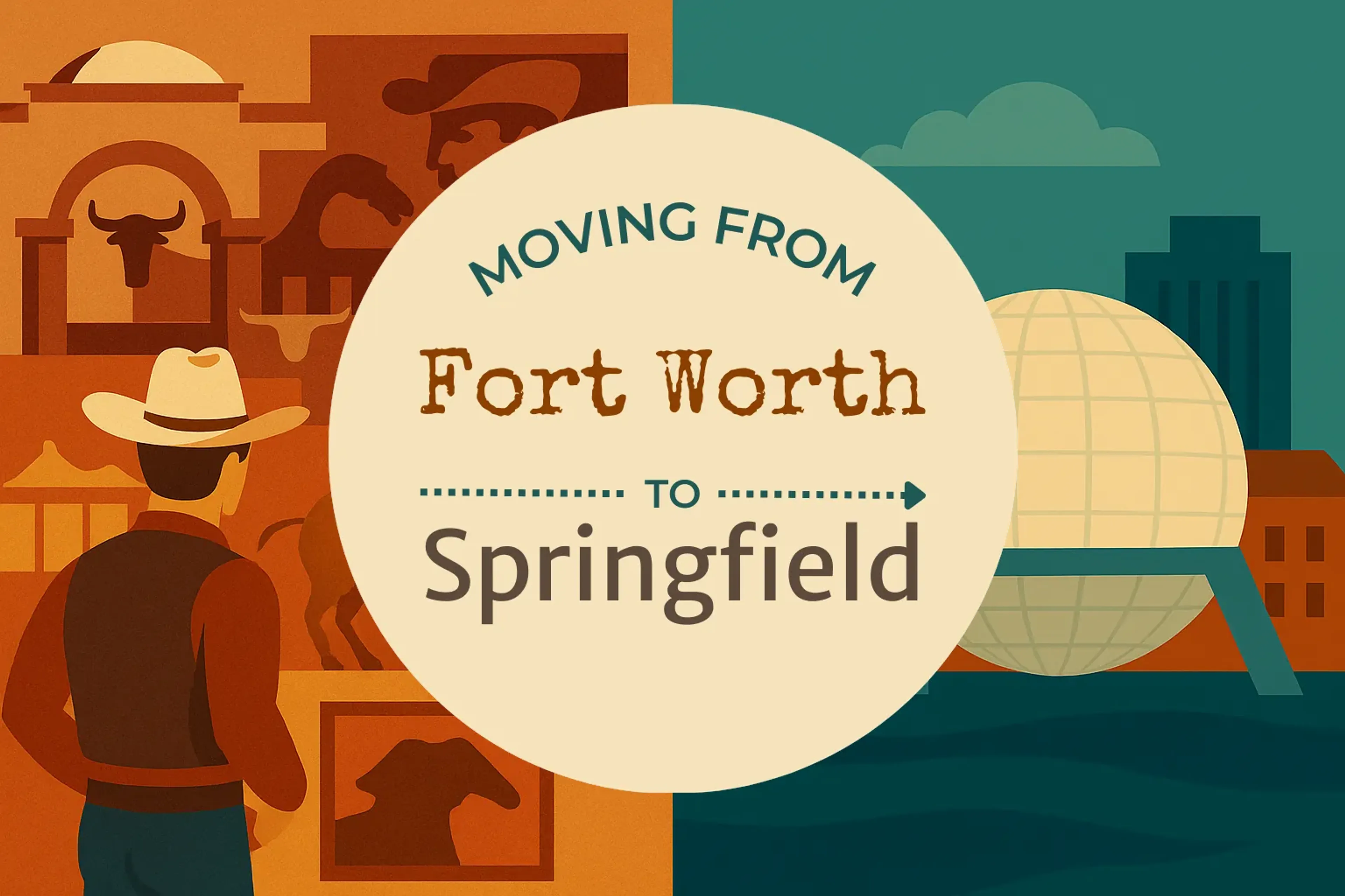 Side-by-side comparison of Fort Worth to Springfield moving companies