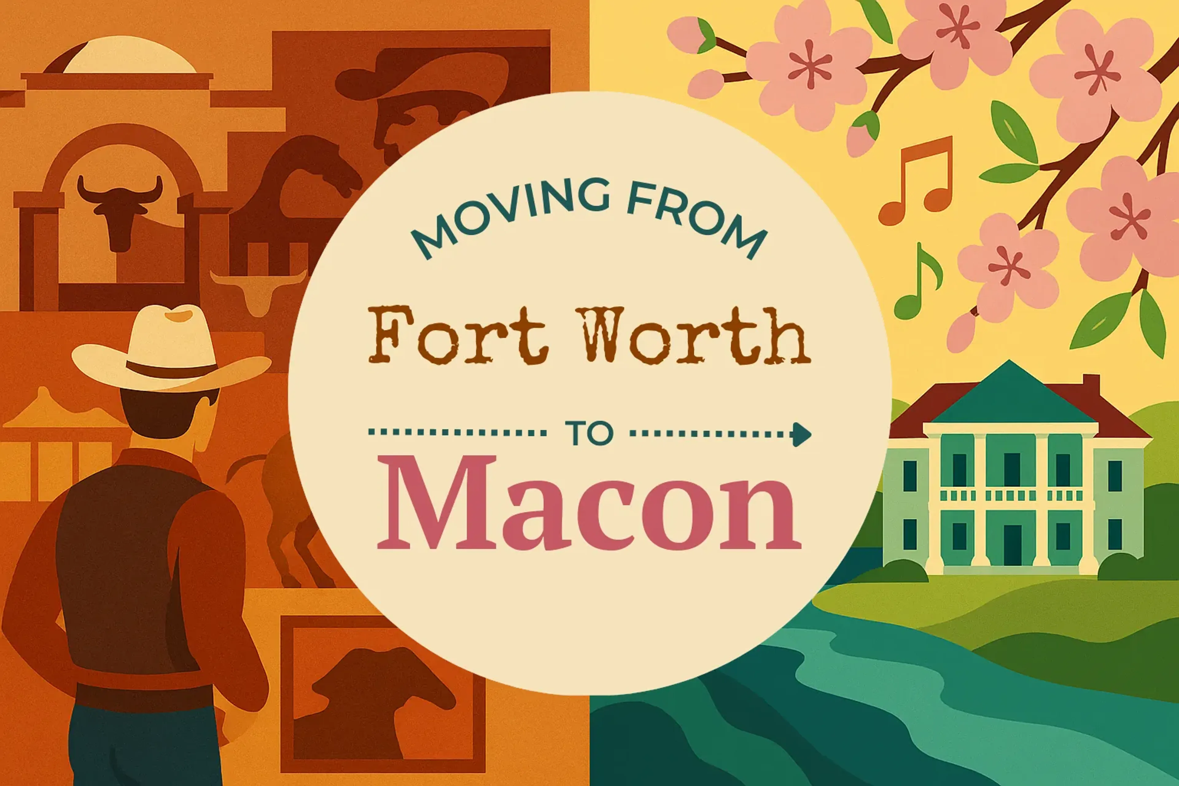Side-by-side comparison of Fort Worth to Macon moving companies