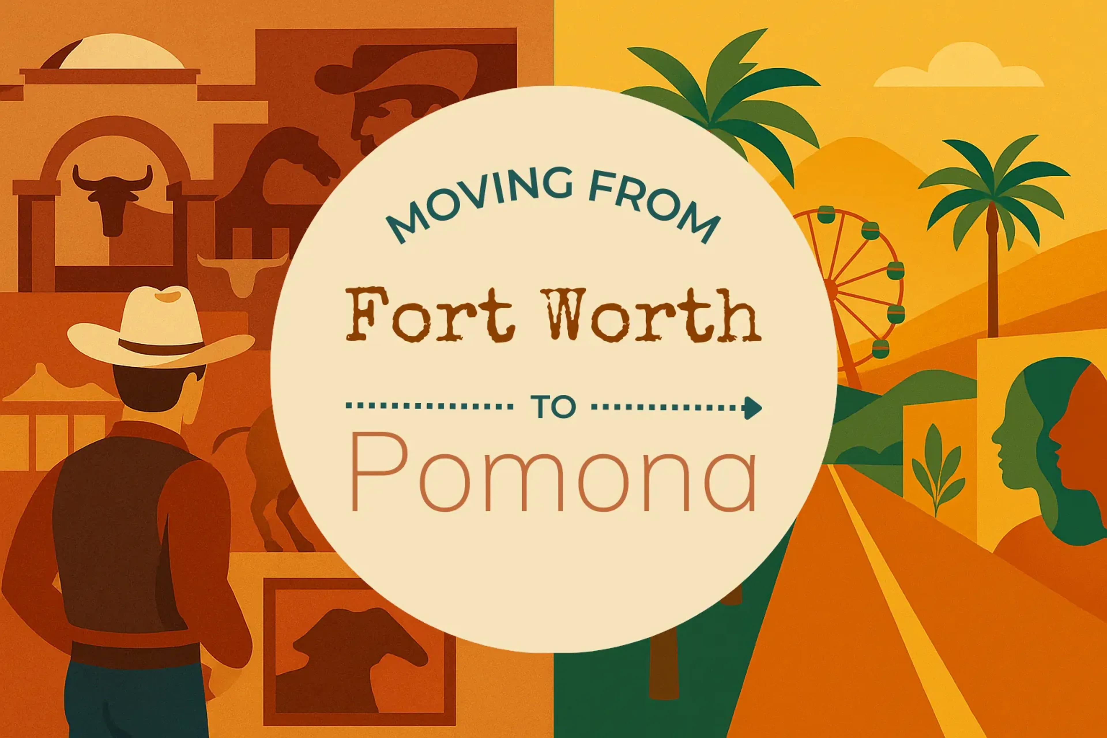 Side-by-side comparison of Fort Worth to Pomona moving companies