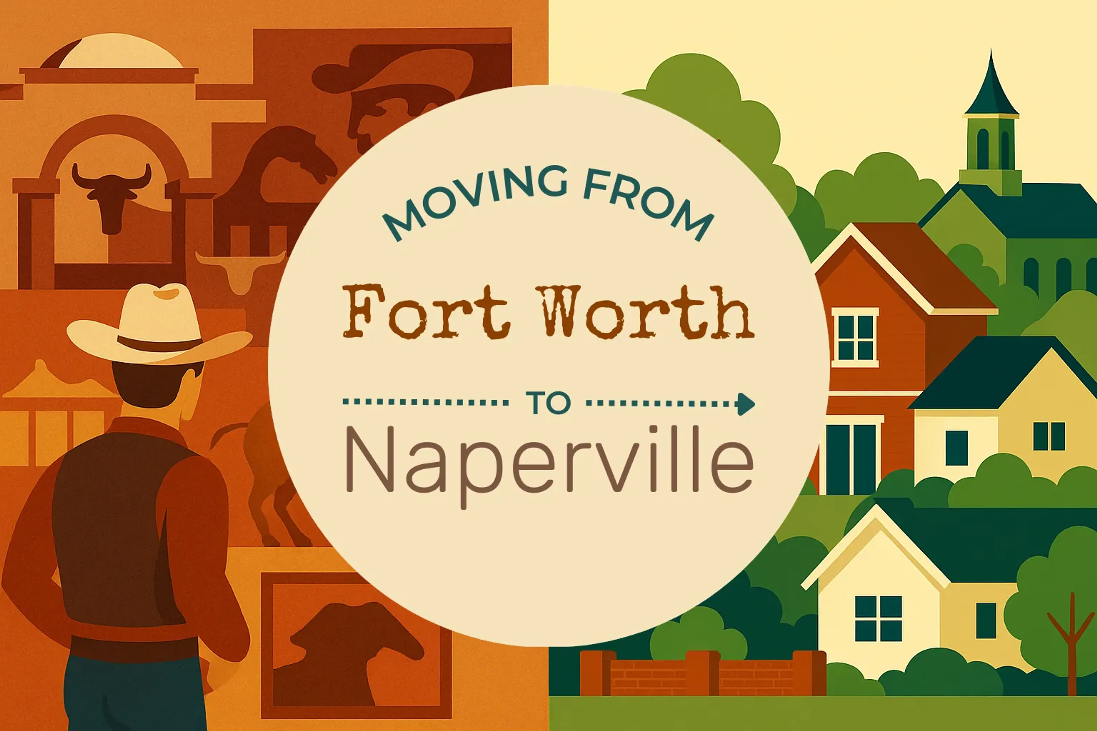 Side-by-side comparison of Fort Worth to Naperville moving companies