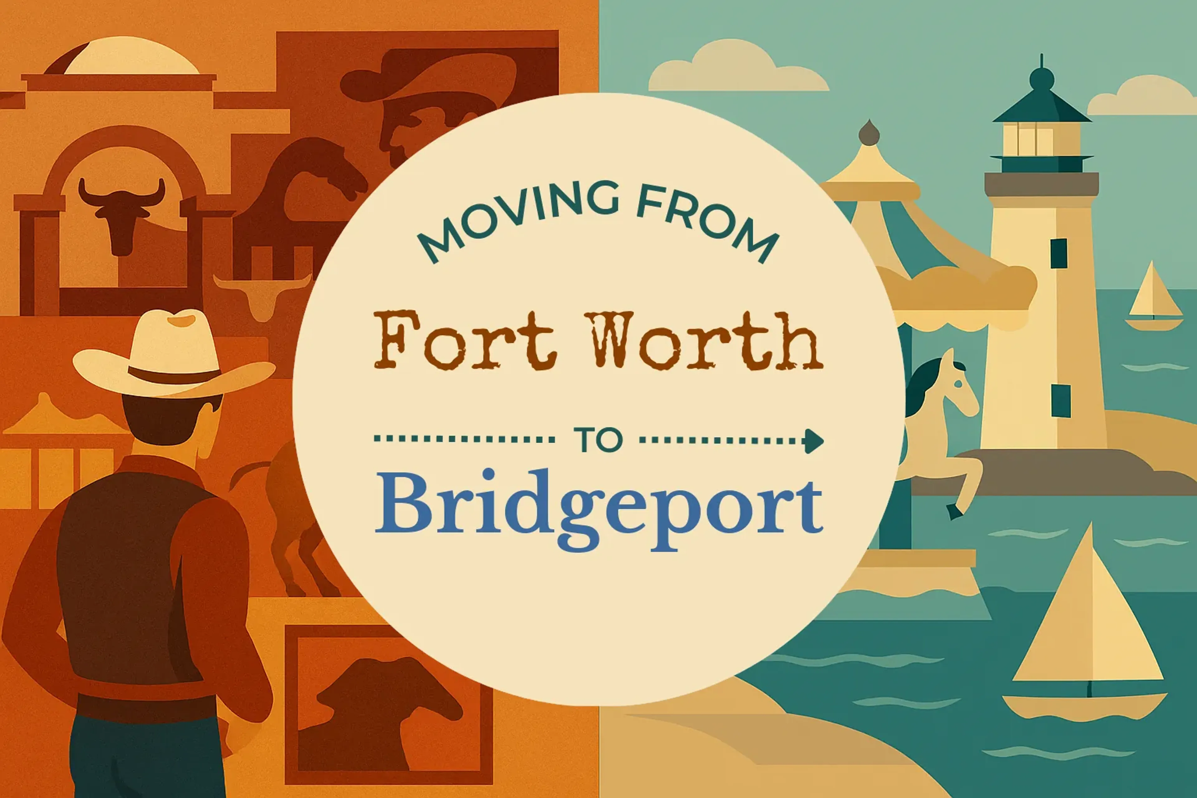 Side-by-side comparison of Fort Worth to Bridgeport moving companies
