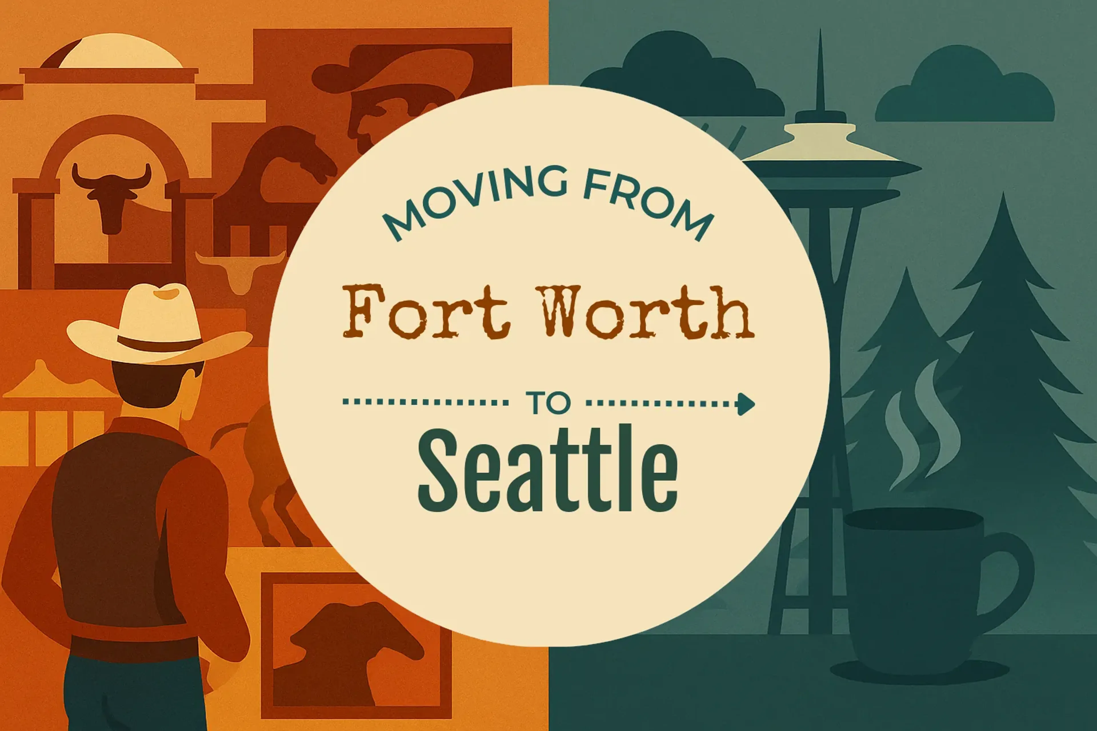 Side-by-side comparison of Fort Worth to Seattle moving companies