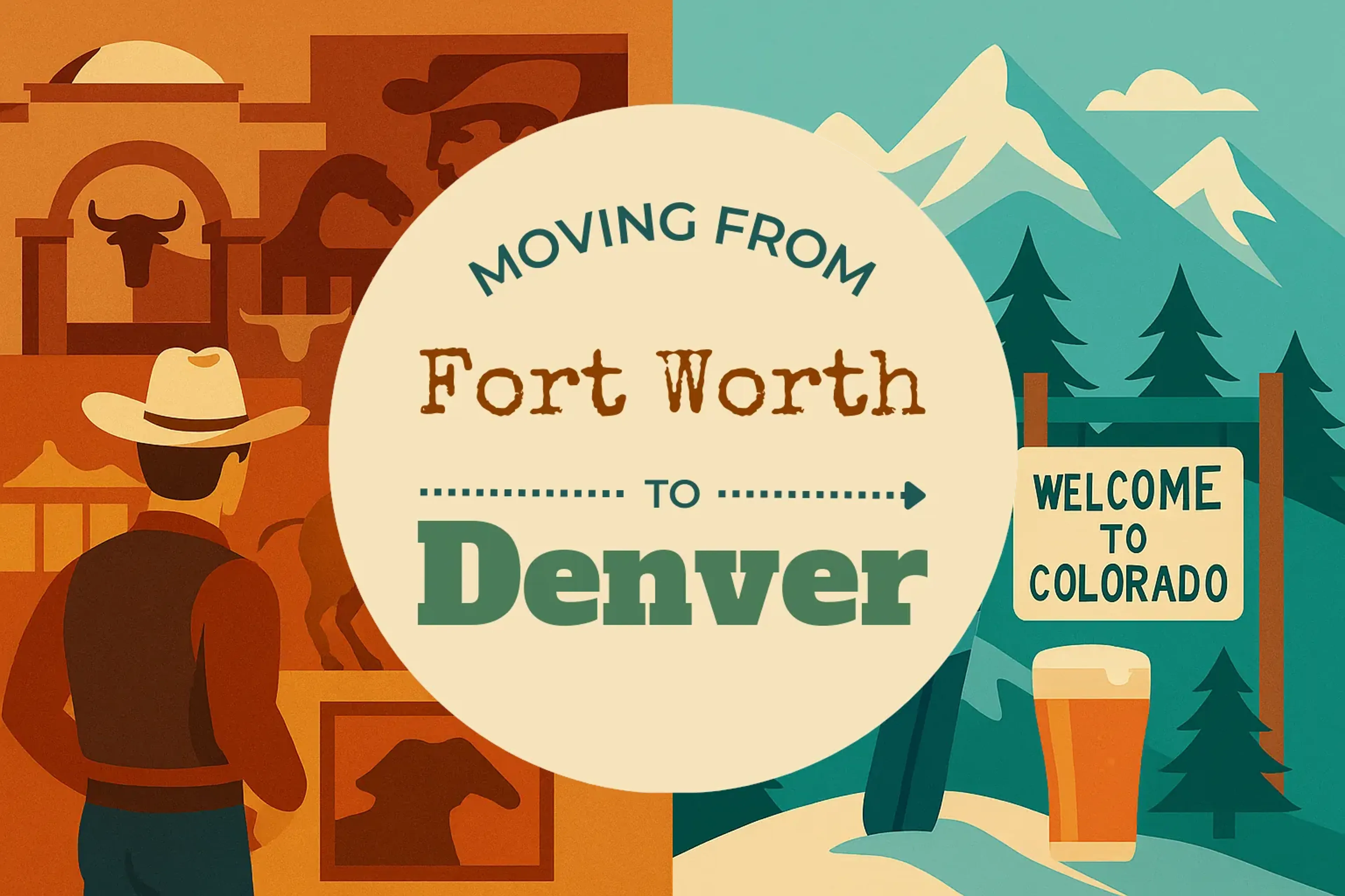 Side-by-side comparison of Fort Worth to Denver moving companies