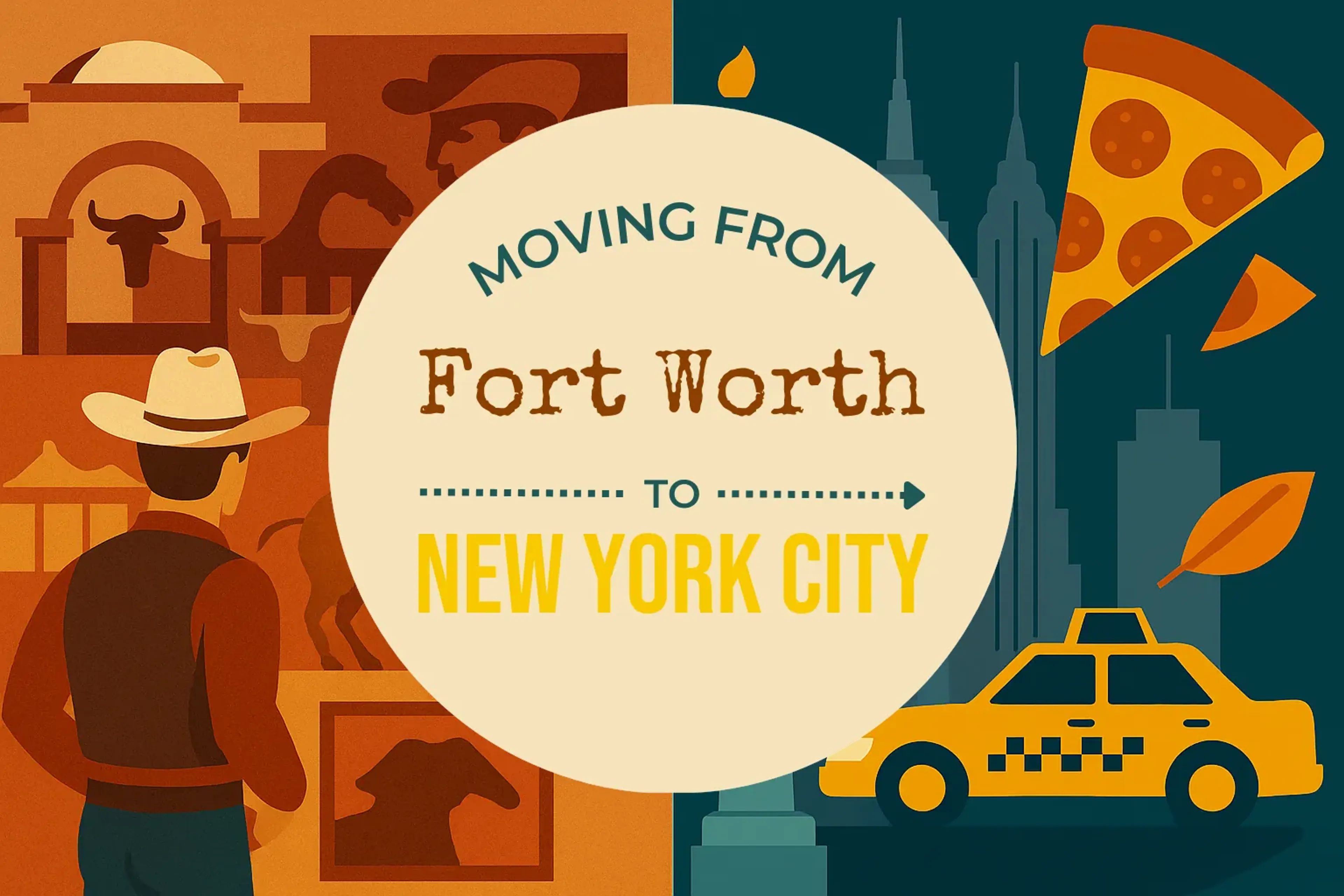 Side-by-side comparison of Fort Worth to New York City moving companies