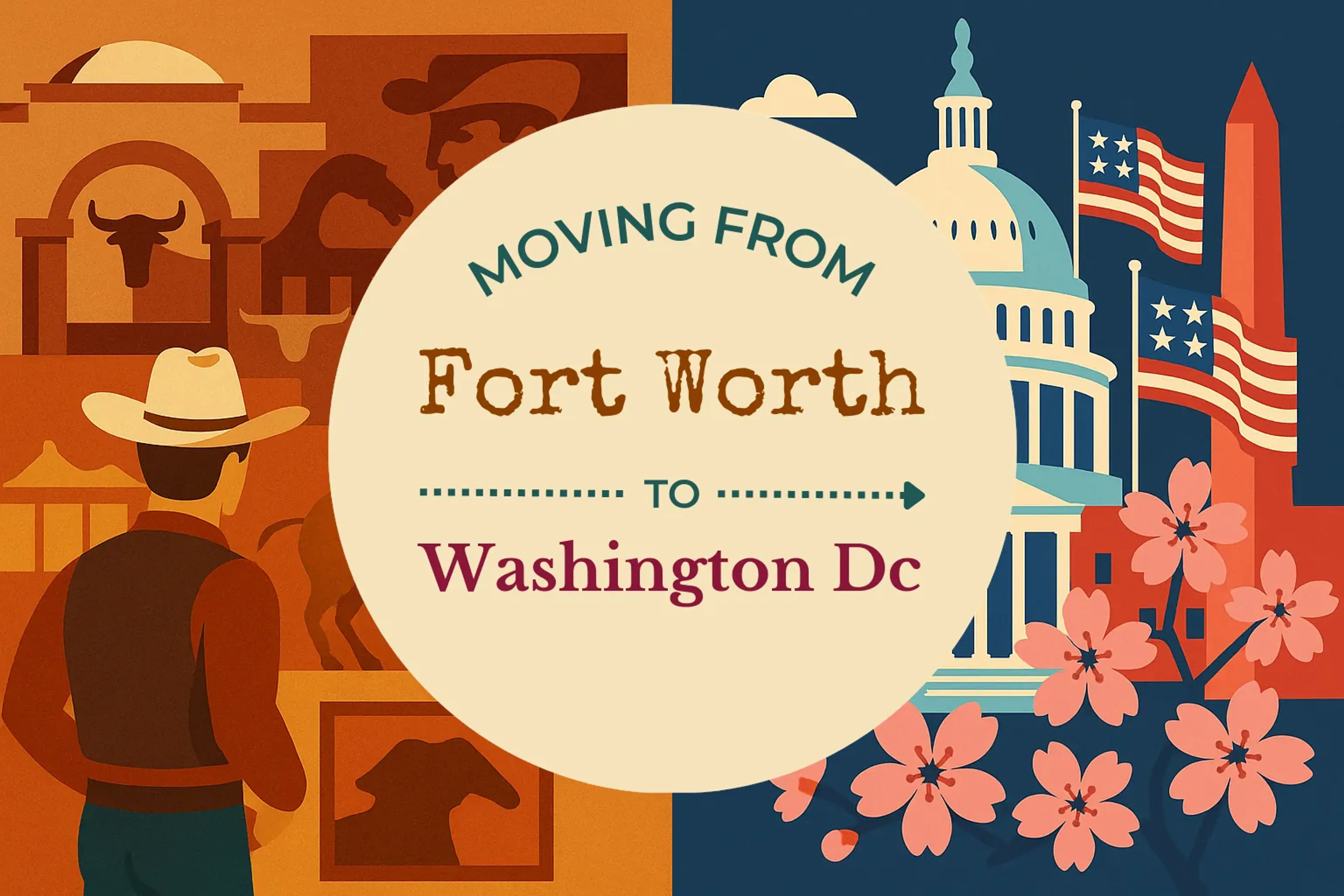 Side-by-side comparison of Fort Worth to Washington DC moving companies