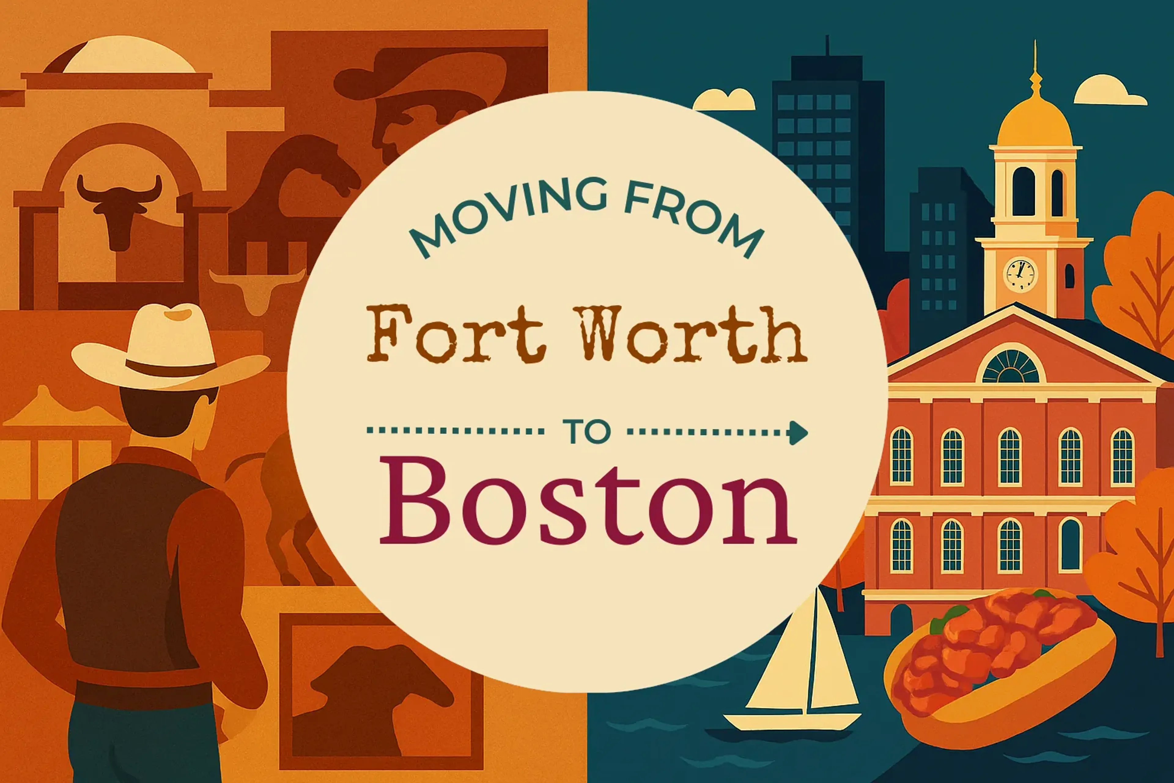 Side-by-side comparison of Fort Worth to Boston moving companies