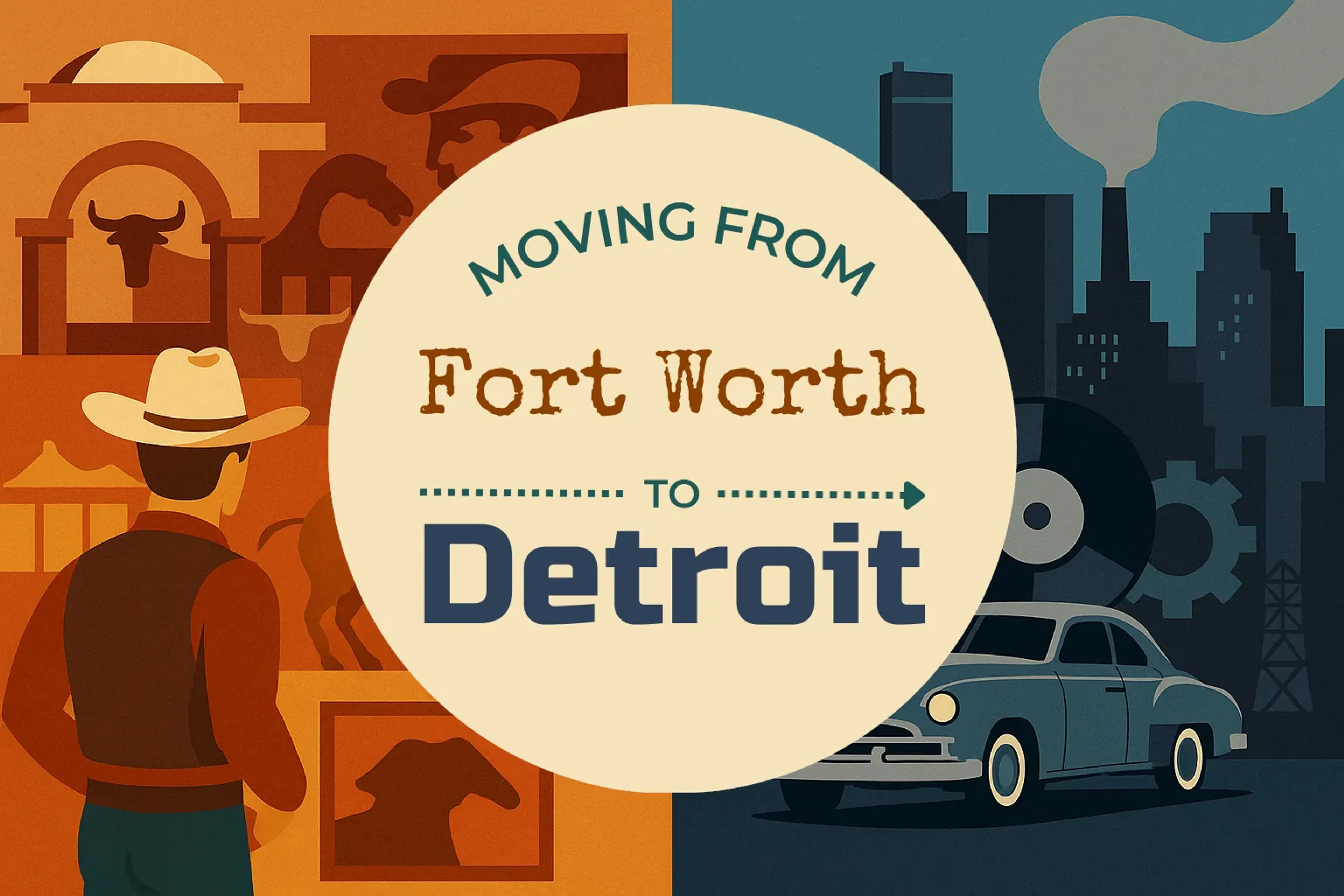 Side-by-side comparison of Fort Worth to Detroit moving companies