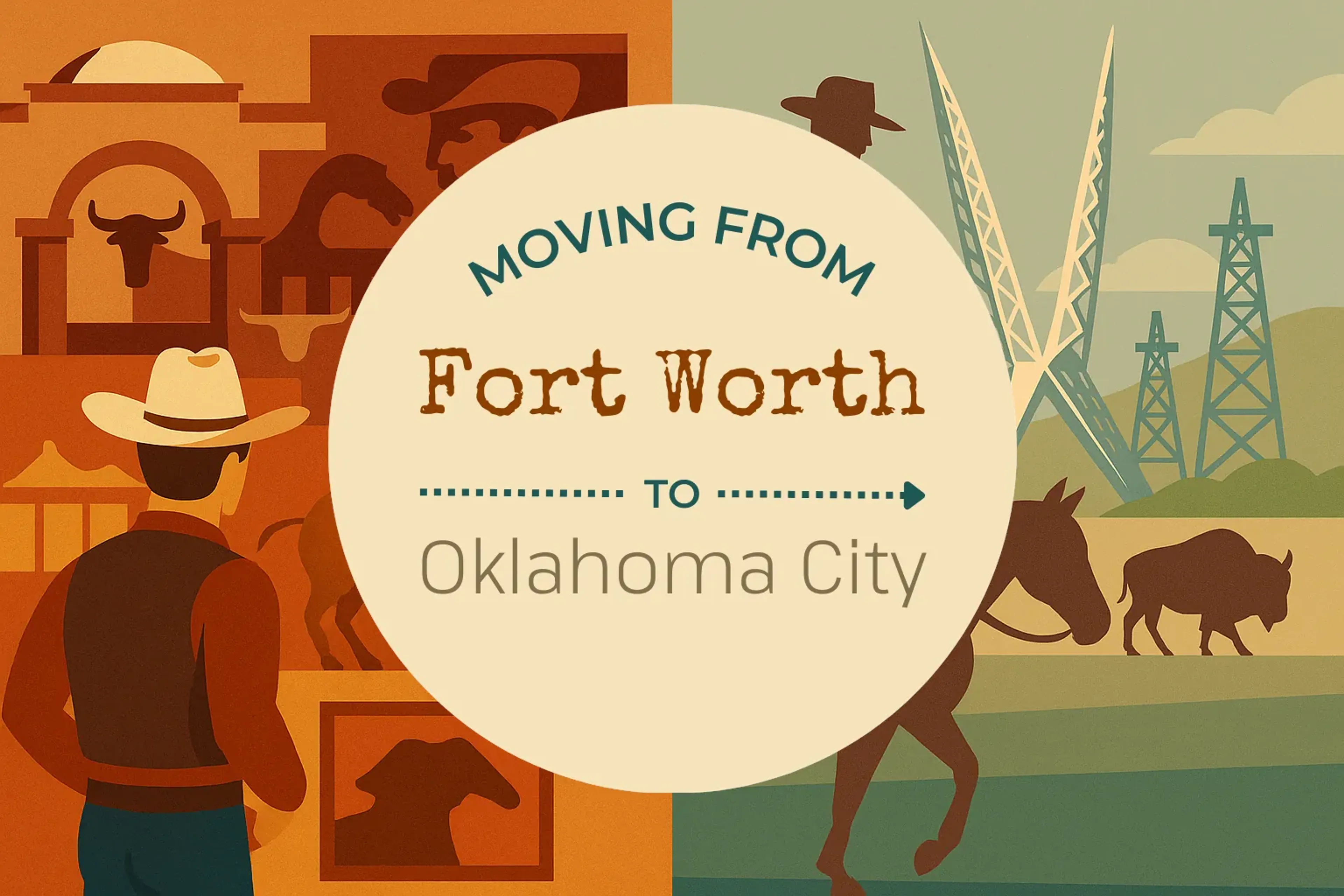Side-by-side comparison of Fort Worth to Oklahoma City moving companies