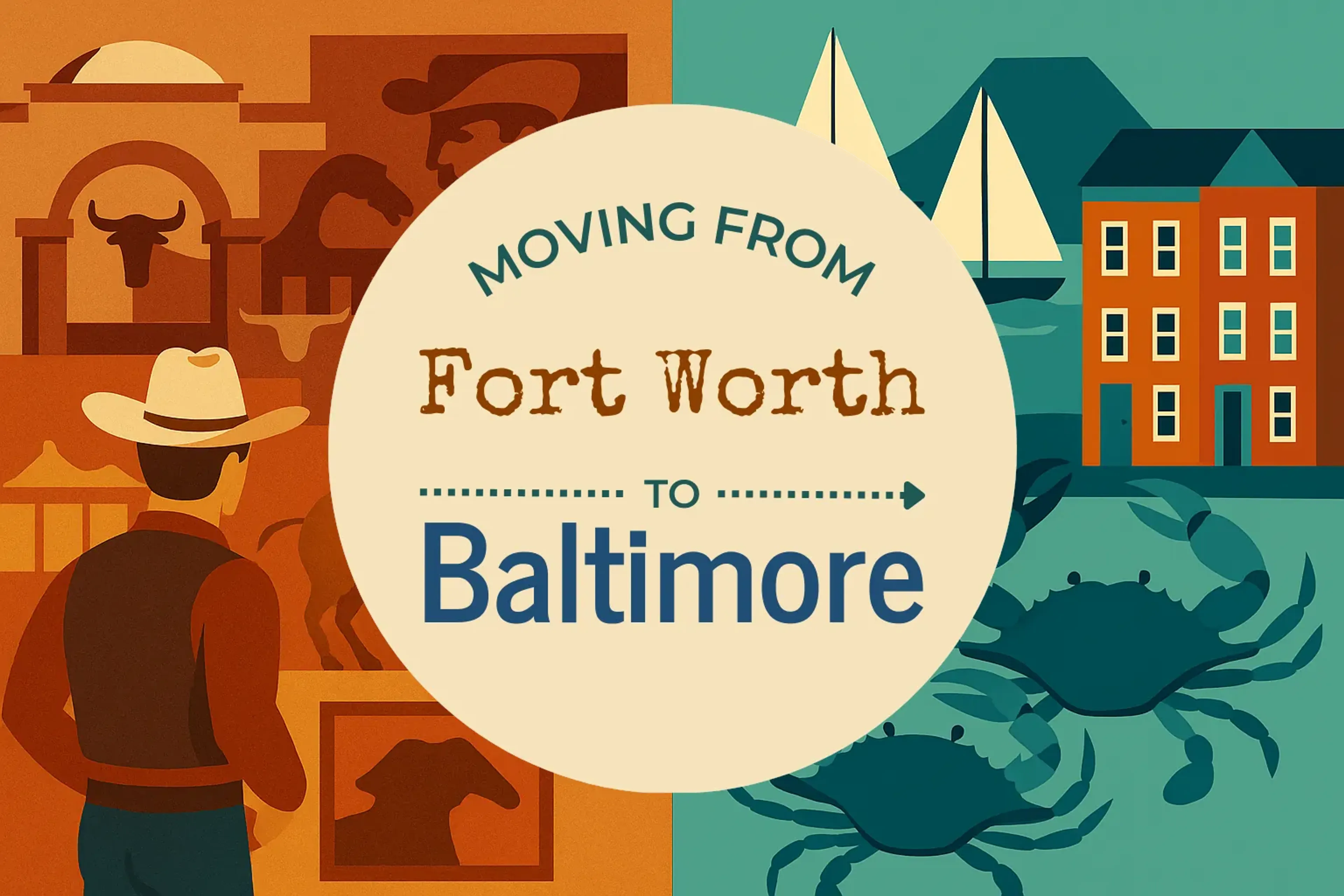 Side-by-side comparison of Fort Worth to Baltimore moving companies