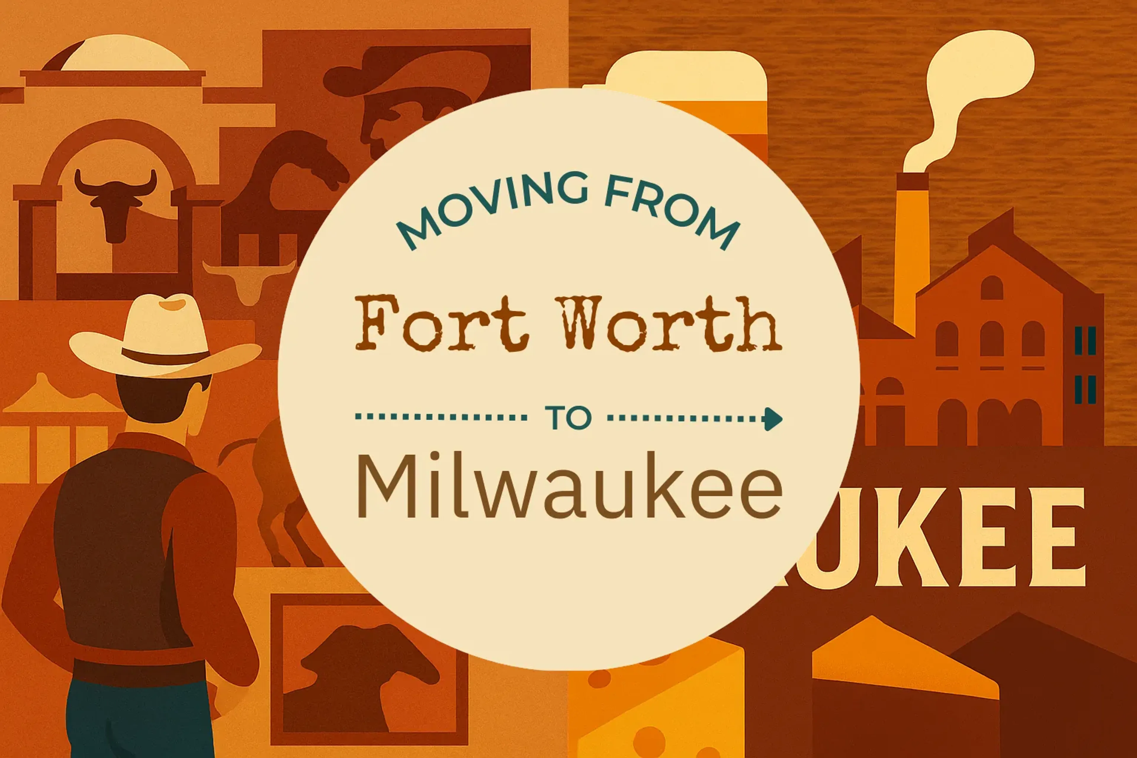 Side-by-side comparison of Fort Worth to Milwaukee moving companies