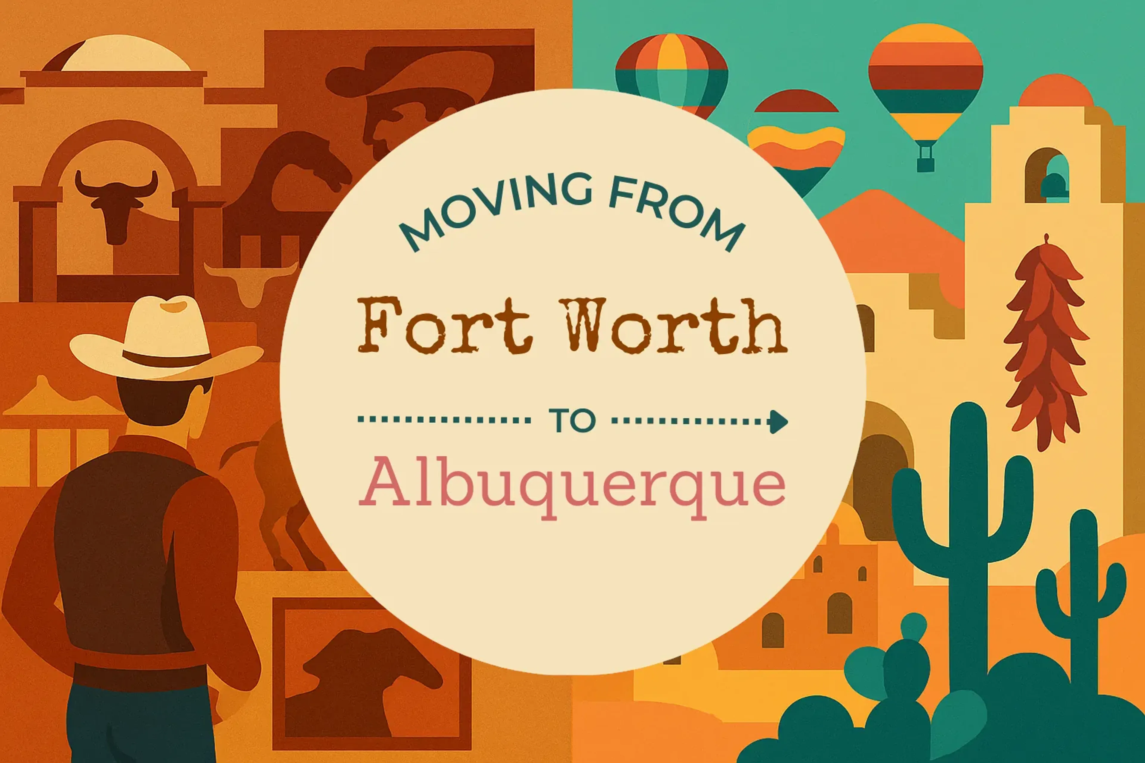 Side-by-side comparison of Fort Worth to Albuquerque moving companies