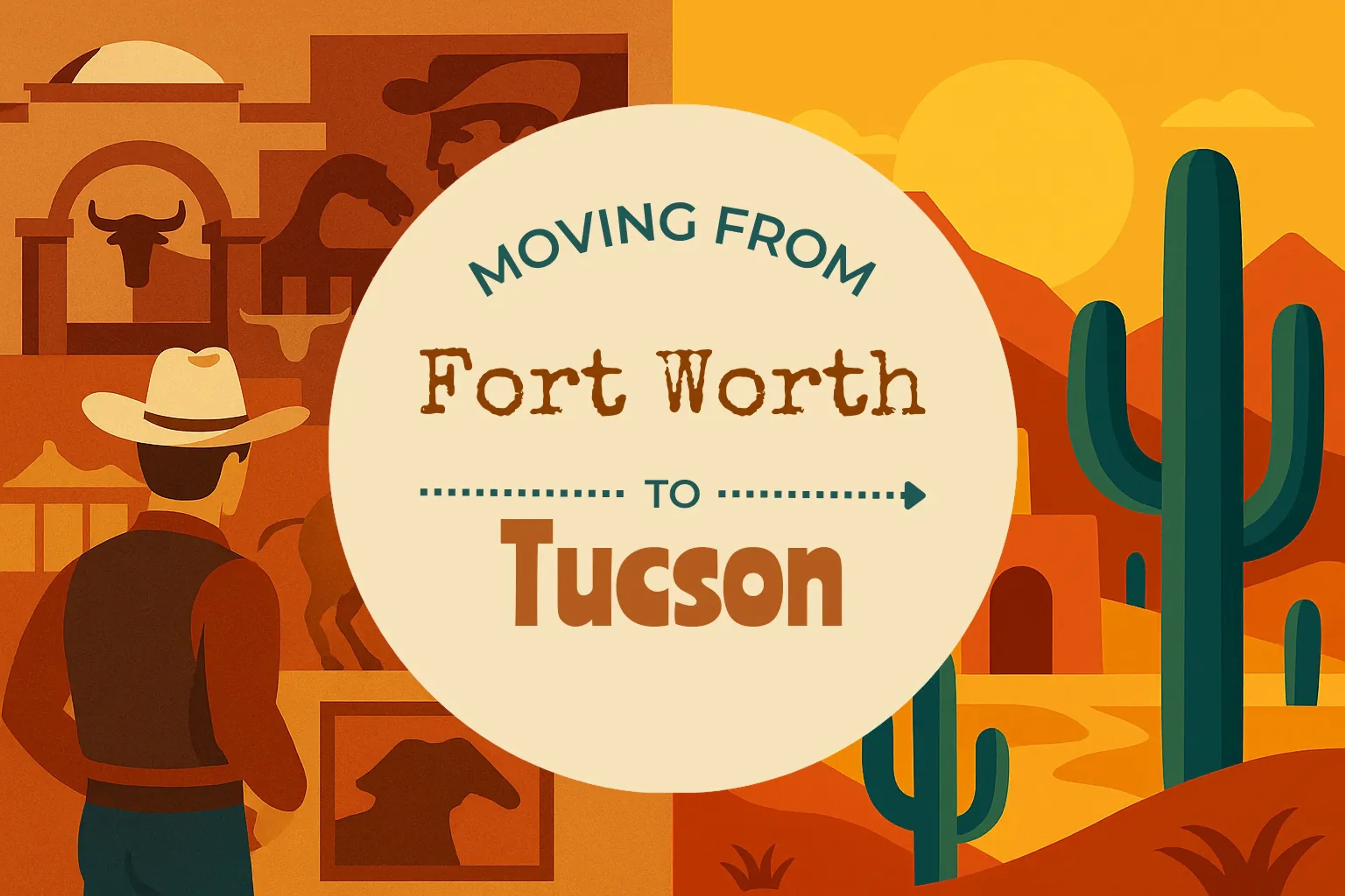 Side-by-side comparison of Fort Worth to Tucson moving companies