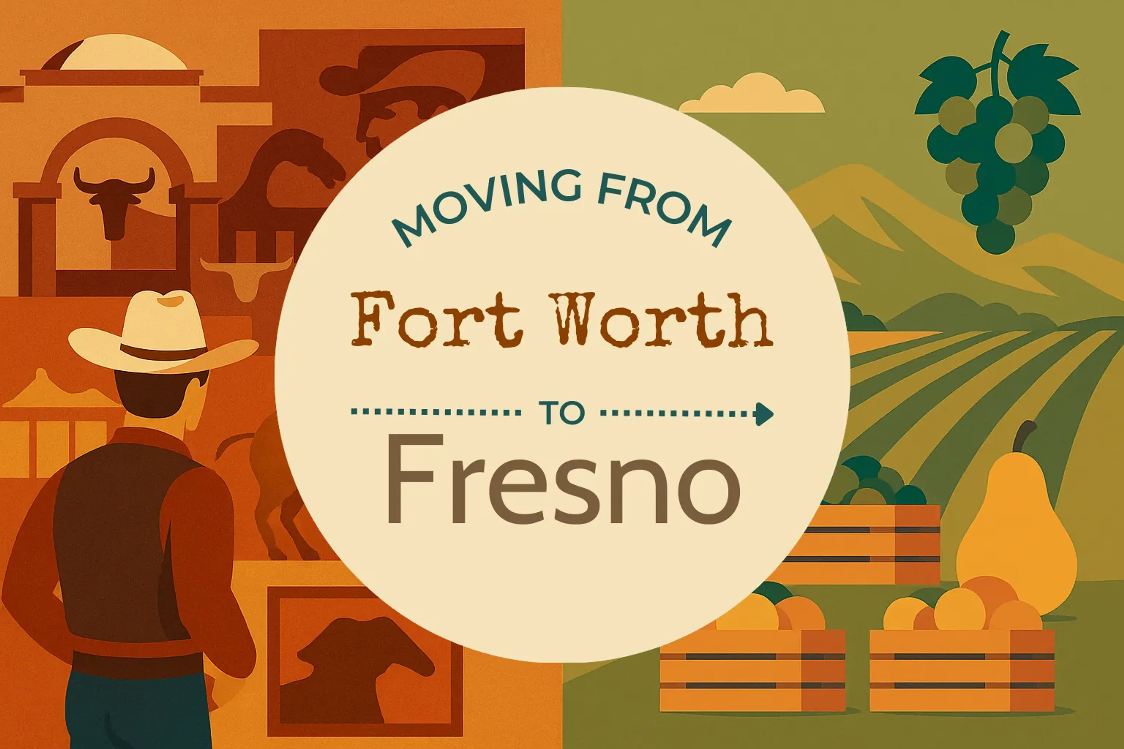 Side-by-side comparison of Fort Worth to Fresno moving companies