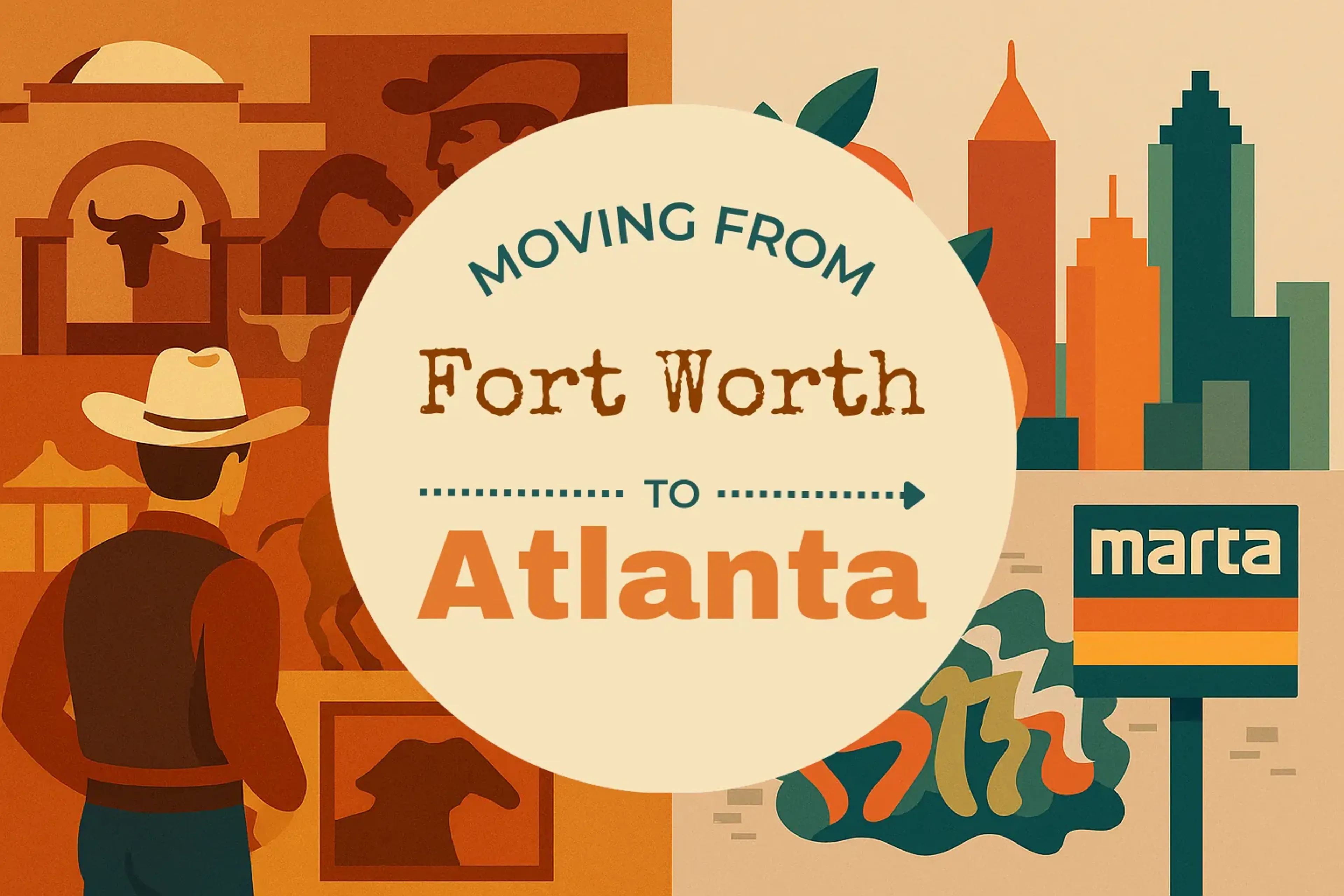 Side-by-side comparison of Fort Worth to Atlanta moving companies
