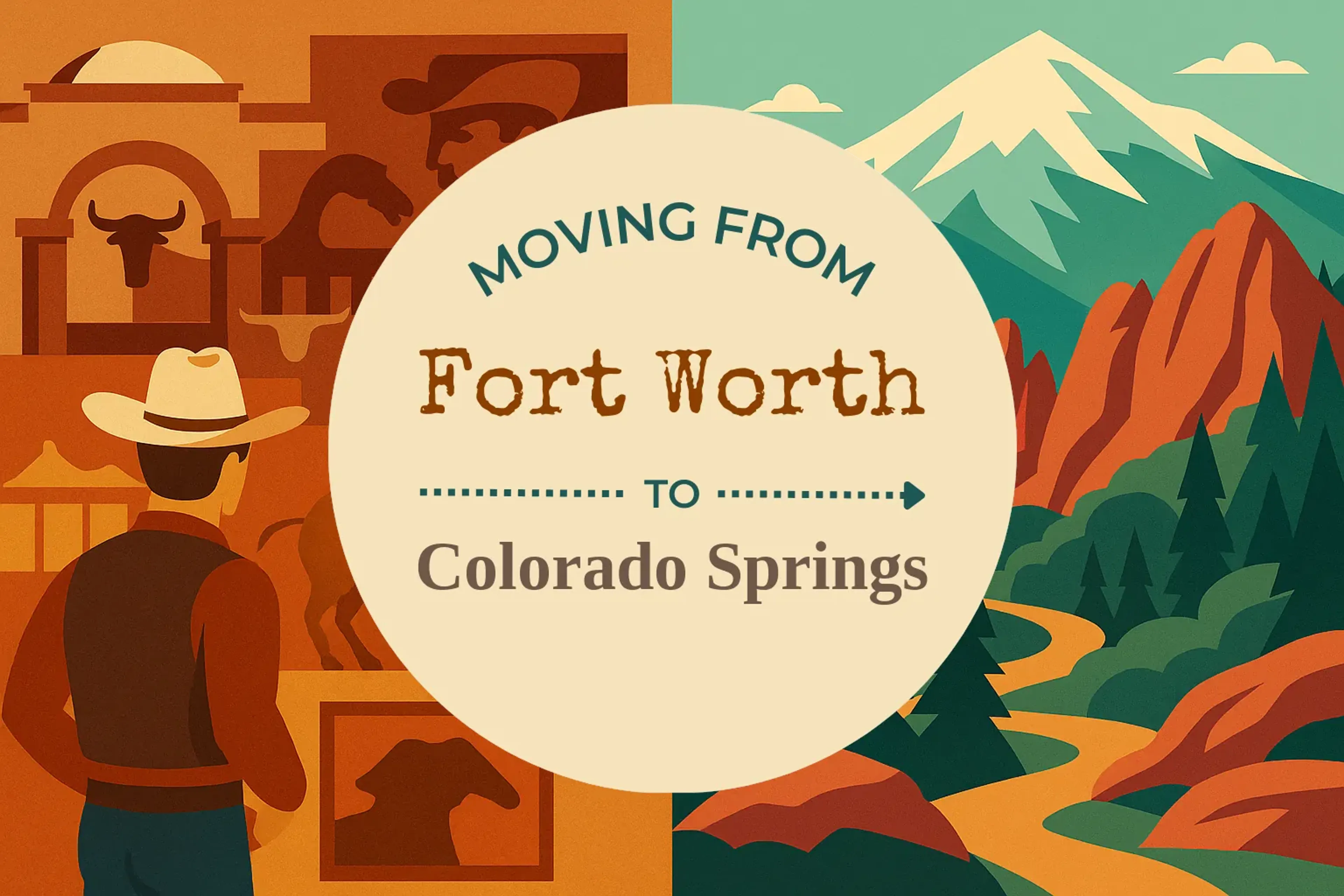 Side-by-side comparison of Fort Worth to Colorado Springs moving companies