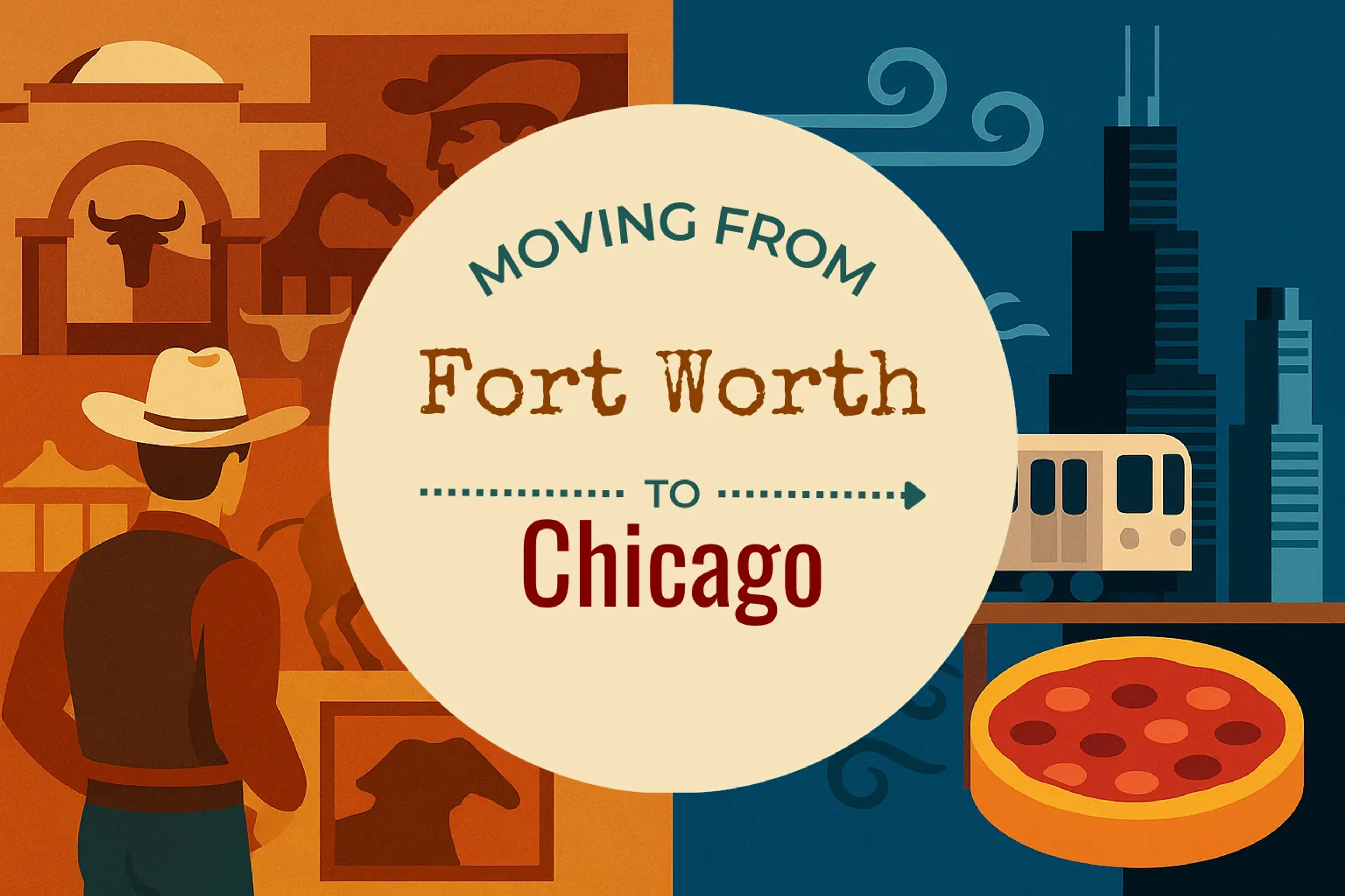 Side-by-side comparison of Fort Worth to Chicago moving companies