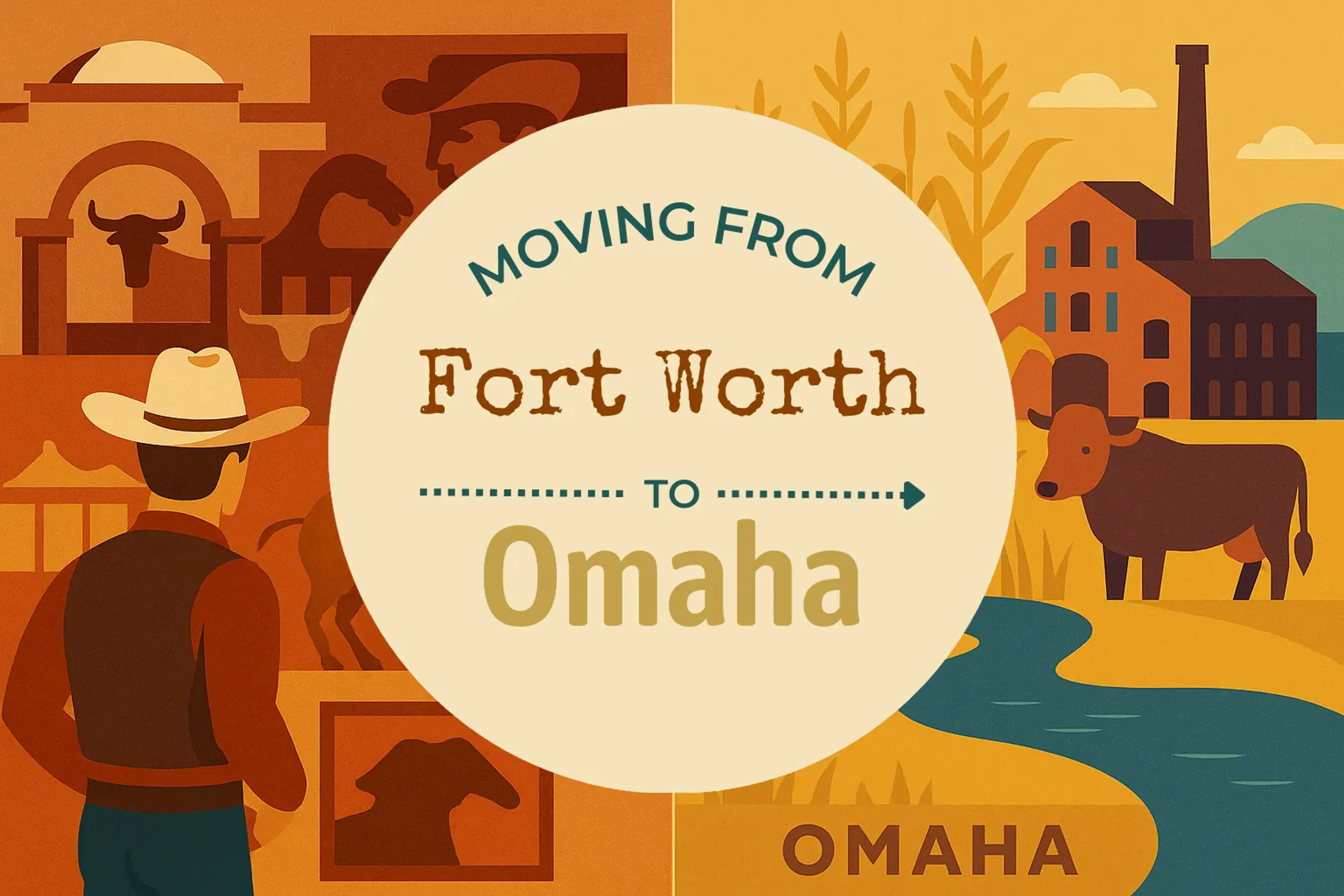 Side-by-side comparison of Fort Worth to Omaha moving companies