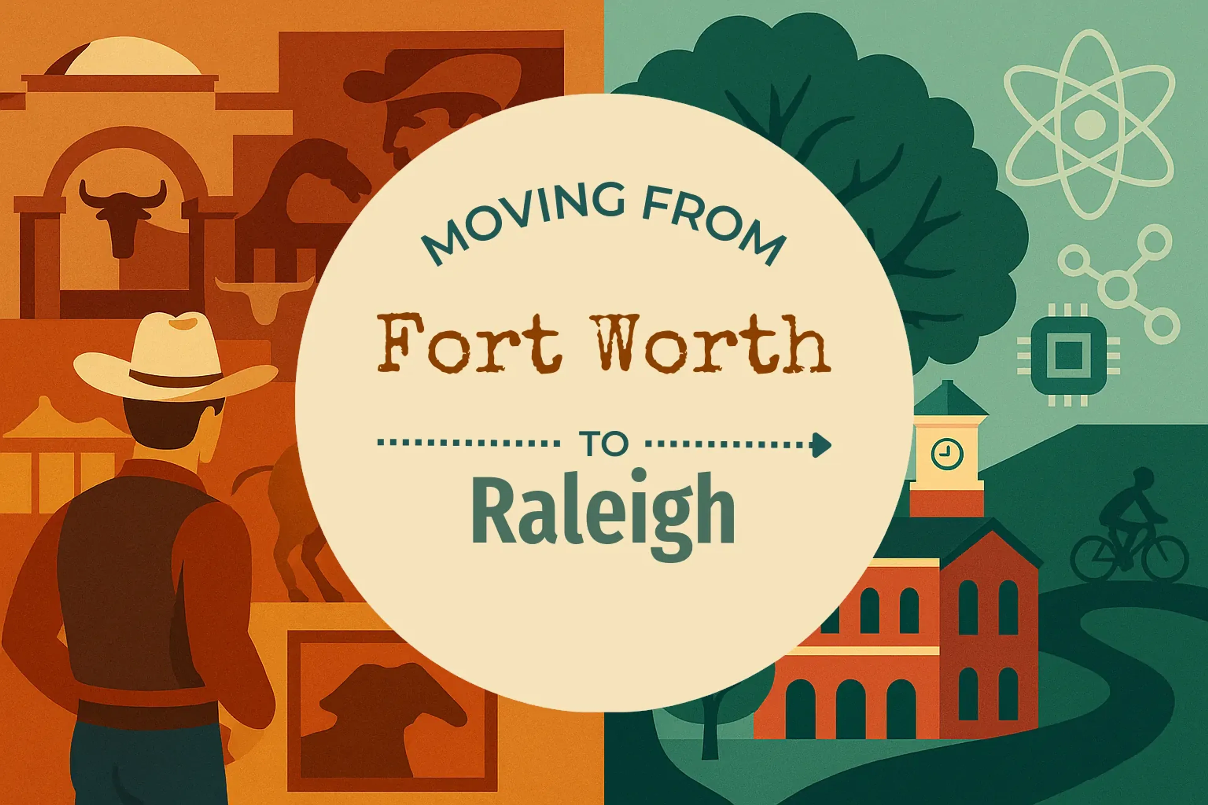 Side-by-side comparison of Fort Worth to Raleigh moving companies