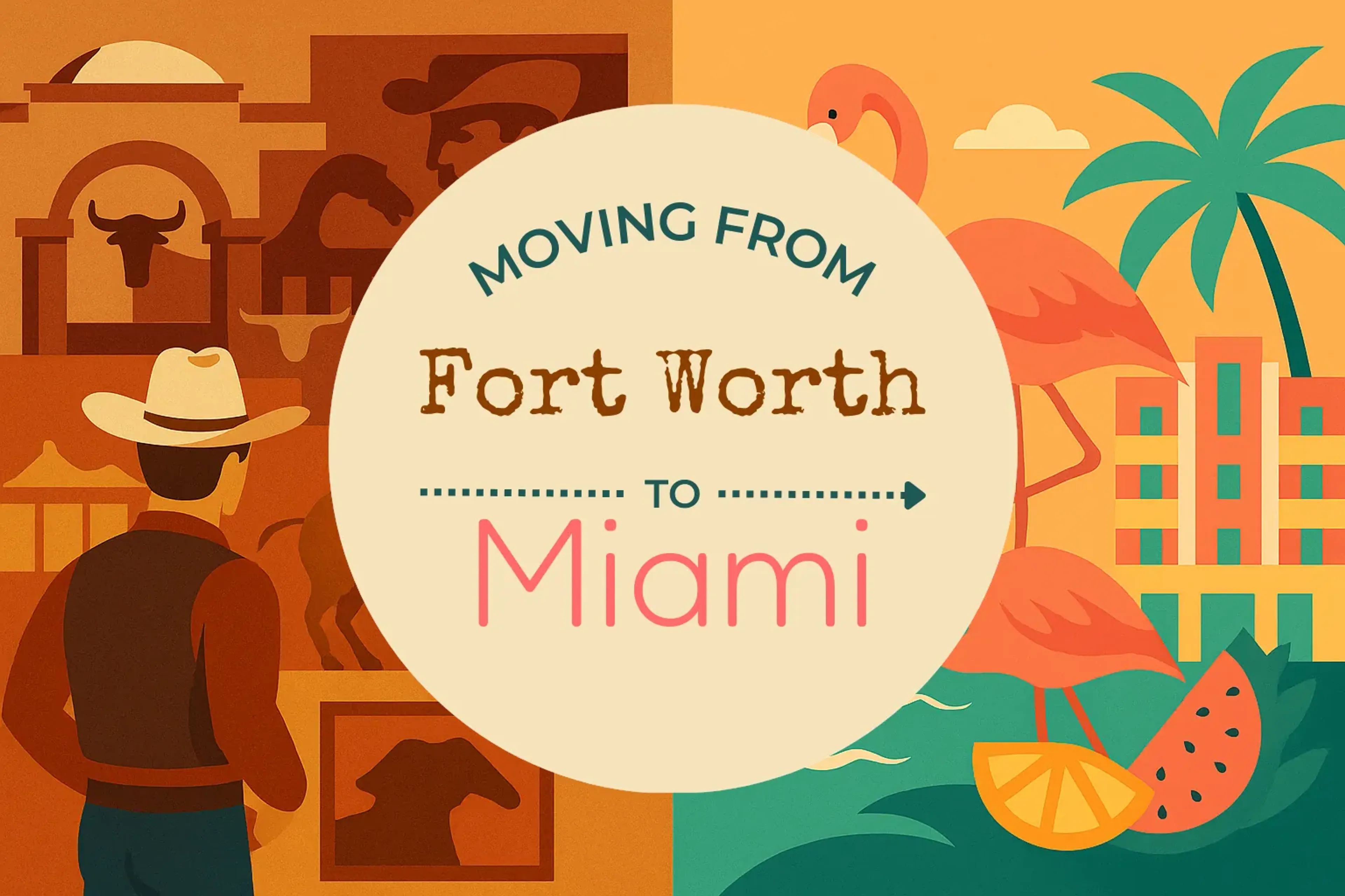 Side-by-side comparison of Fort Worth to Miami moving companies