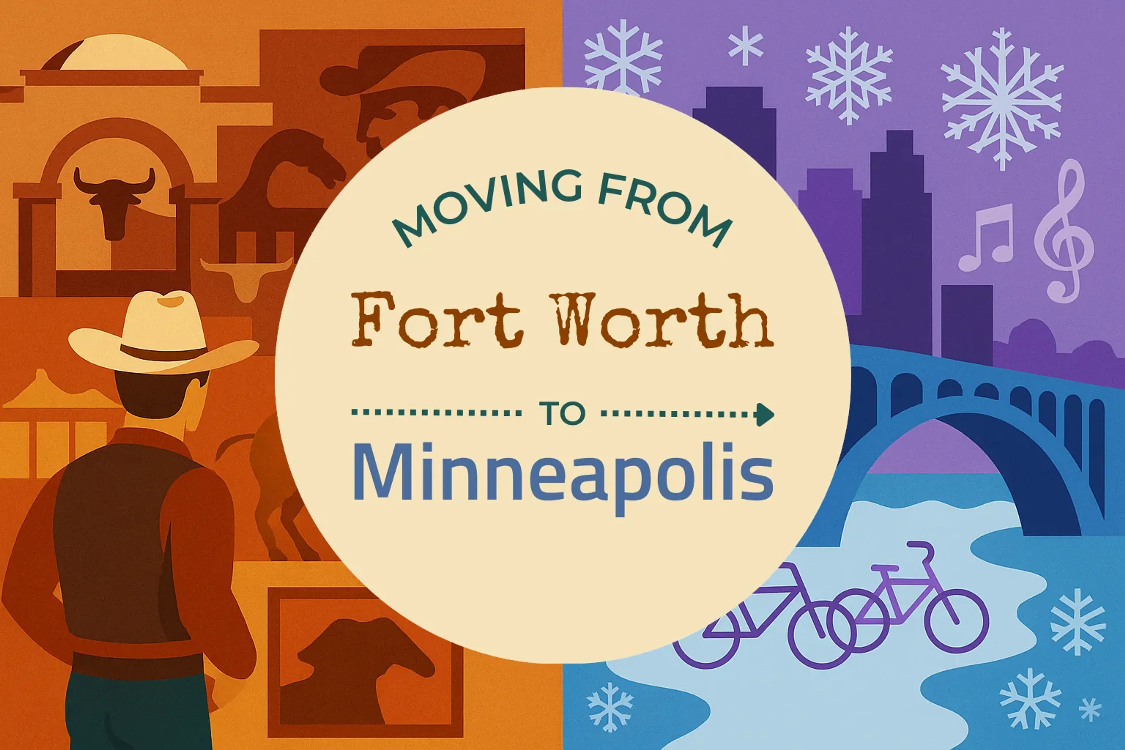 Side-by-side comparison of Fort Worth to Minneapolis moving companies