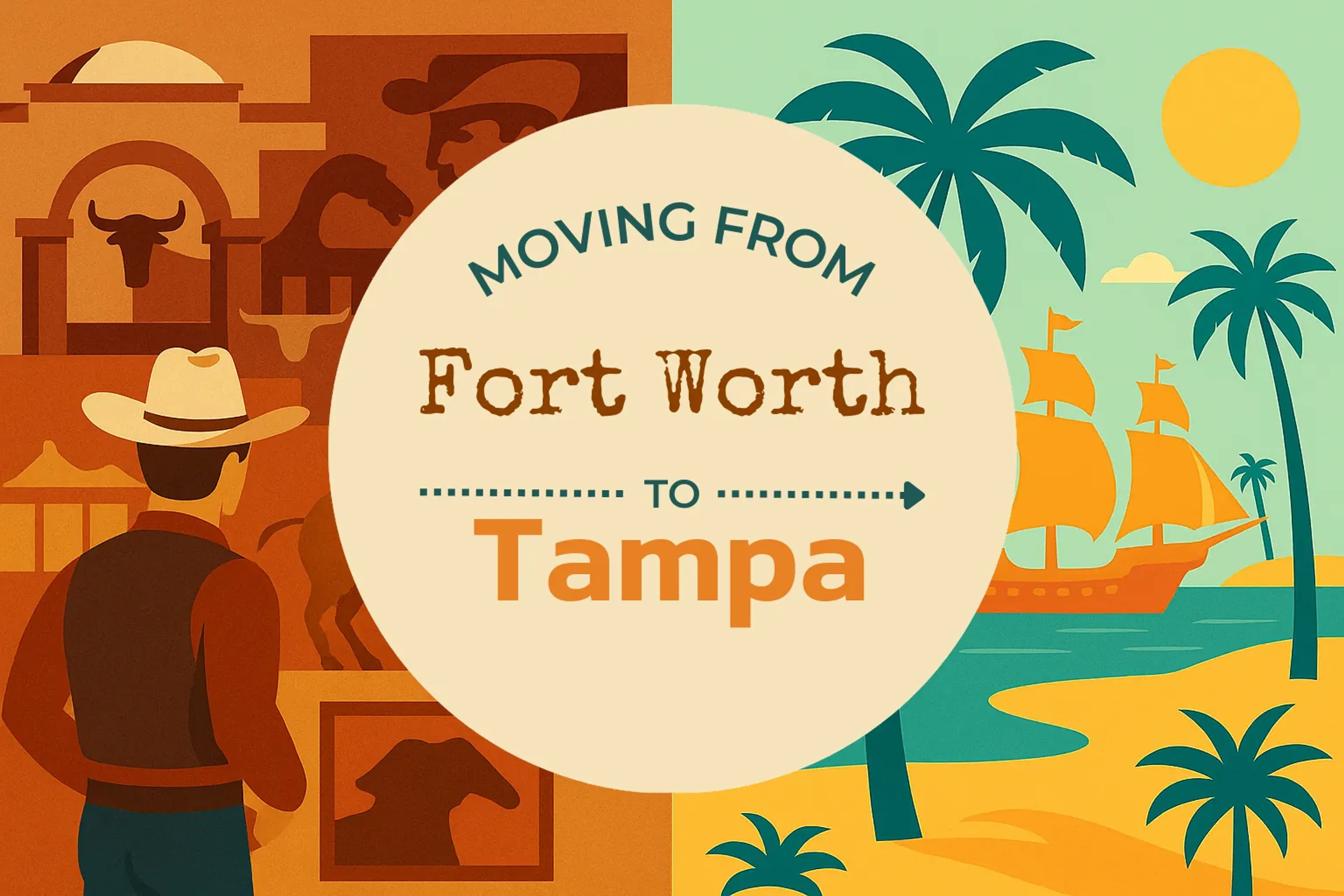 Side-by-side comparison of Fort Worth to Tampa moving companies