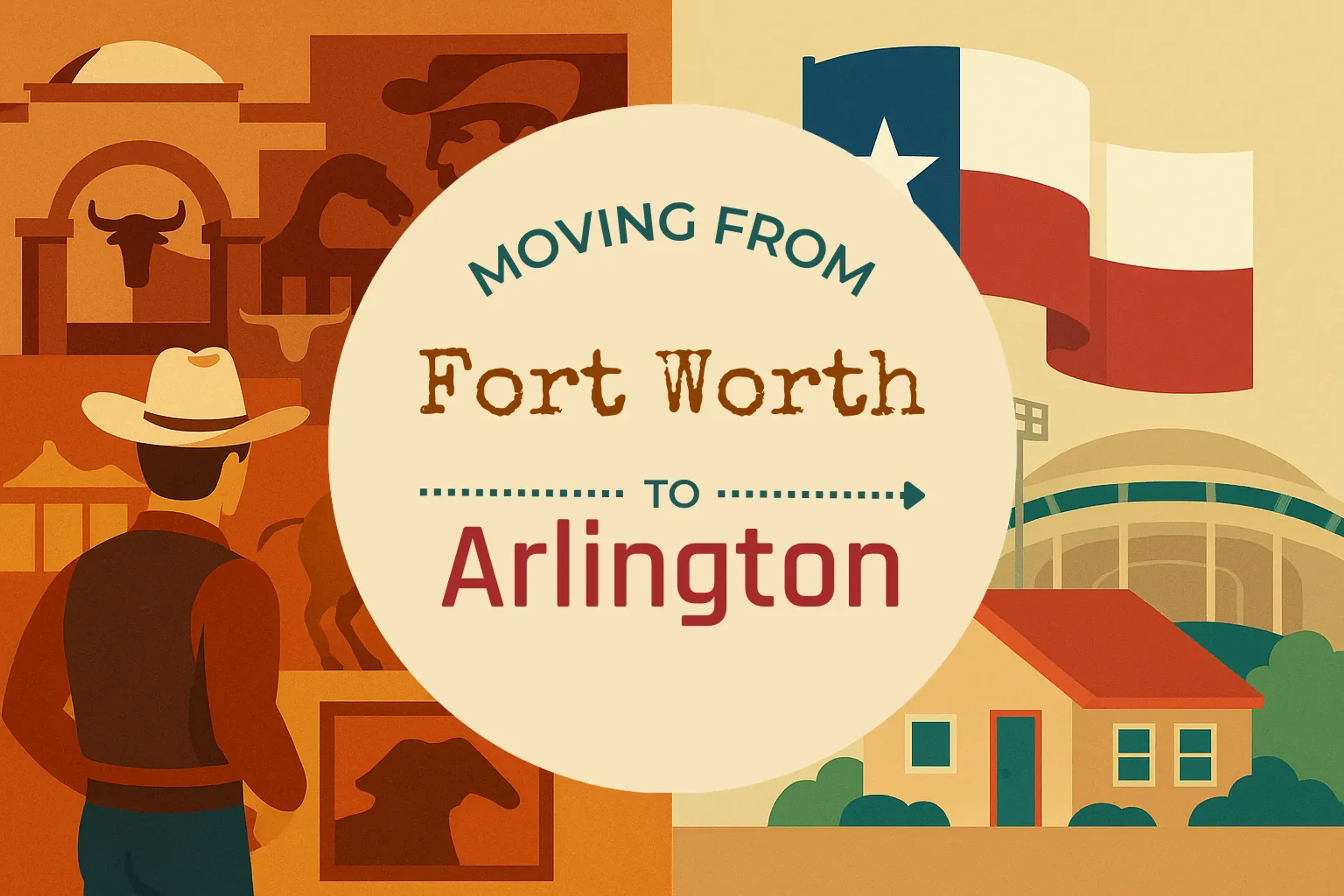 Side-by-side comparison of Fort Worth to Arlington moving companies