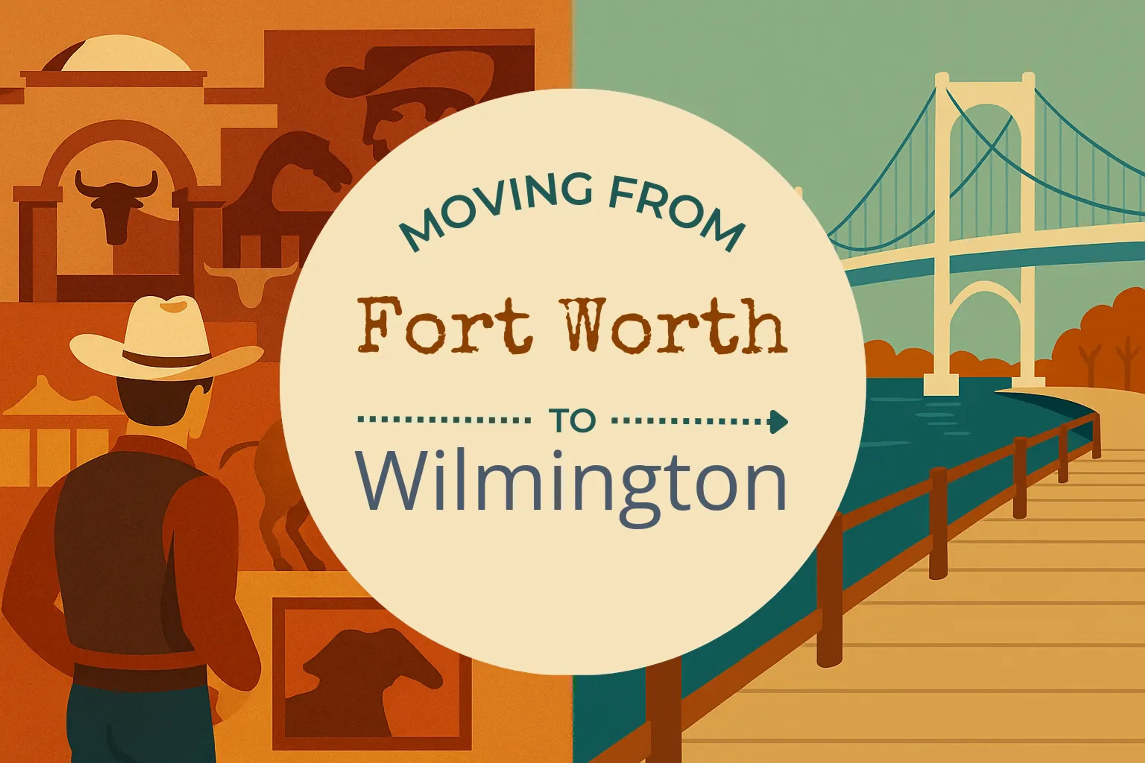 Side-by-side comparison of Fort Worth to Wilmington moving companies
