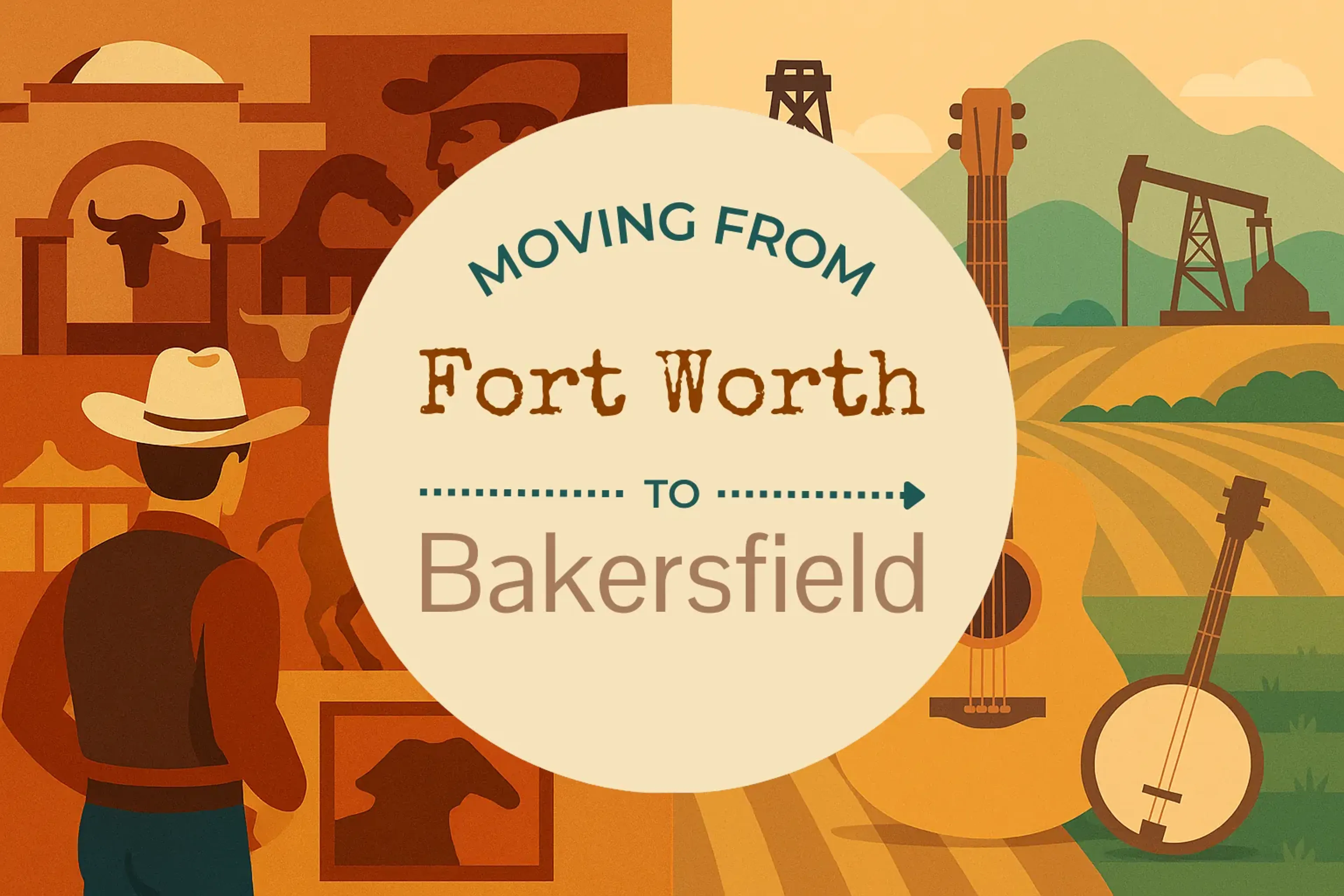 Side-by-side comparison of Fort Worth to Bakersfield moving companies