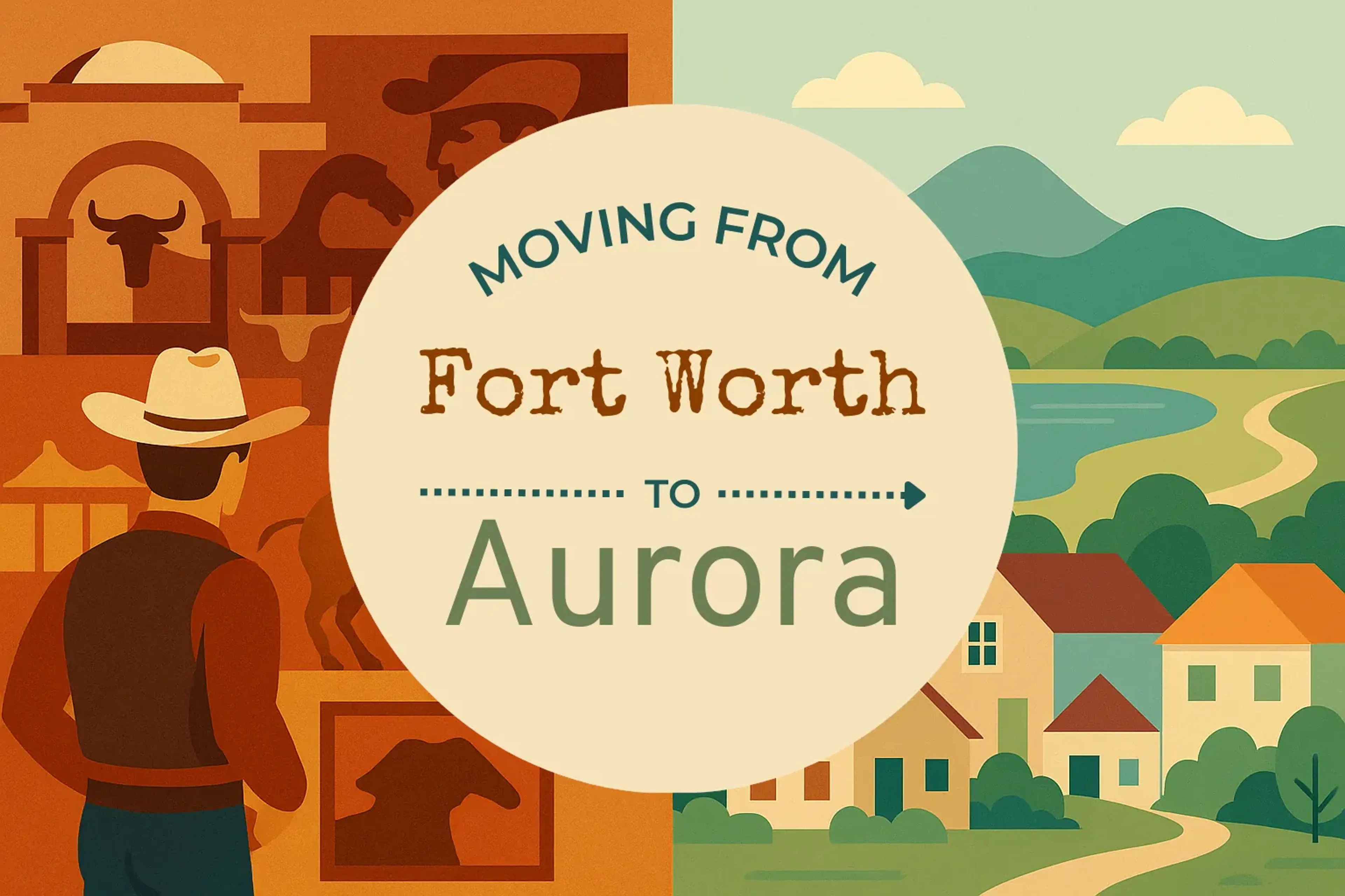 Side-by-side comparison of Fort Worth to Aurora moving companies