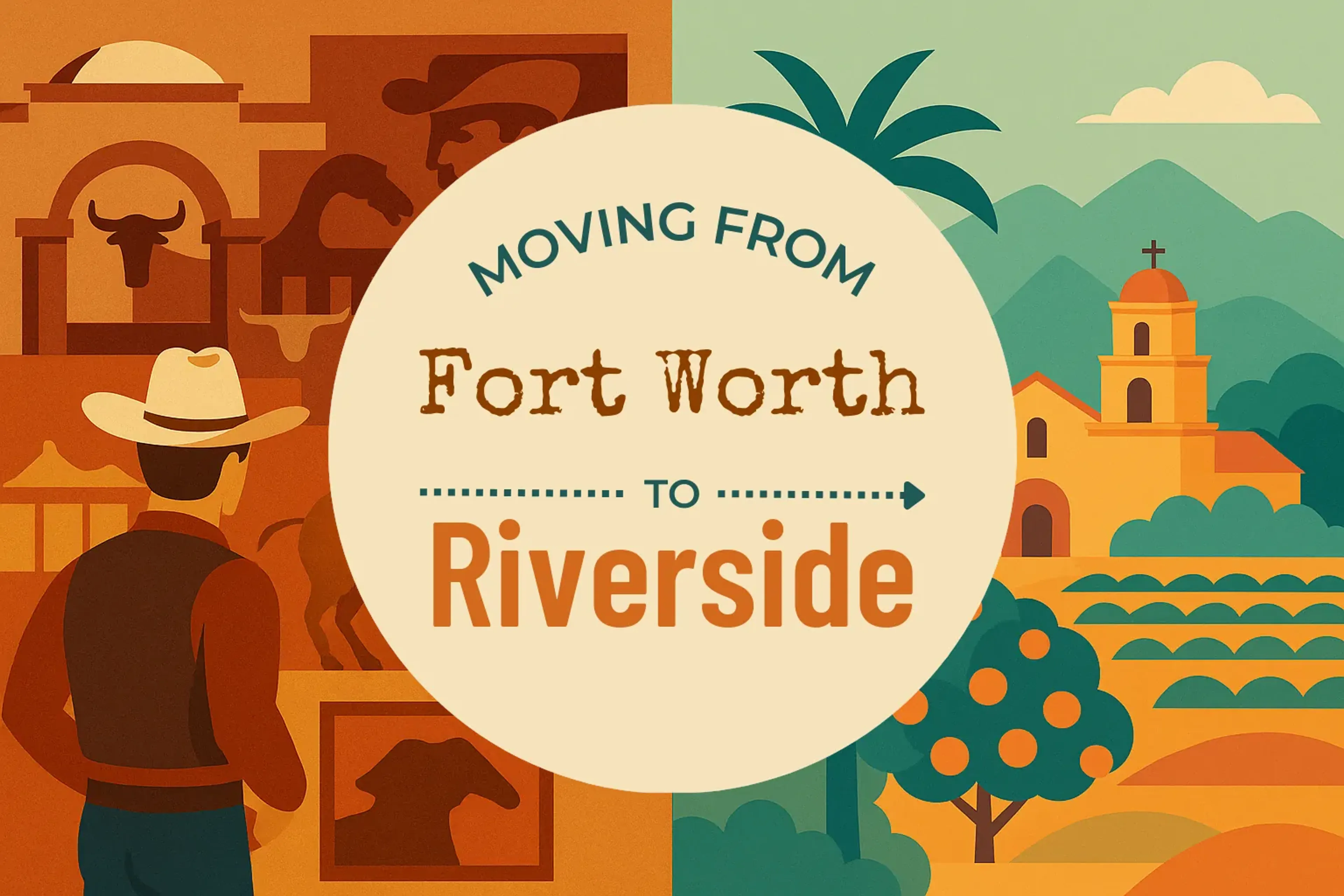 Side-by-side comparison of Fort Worth to Riverside moving companies