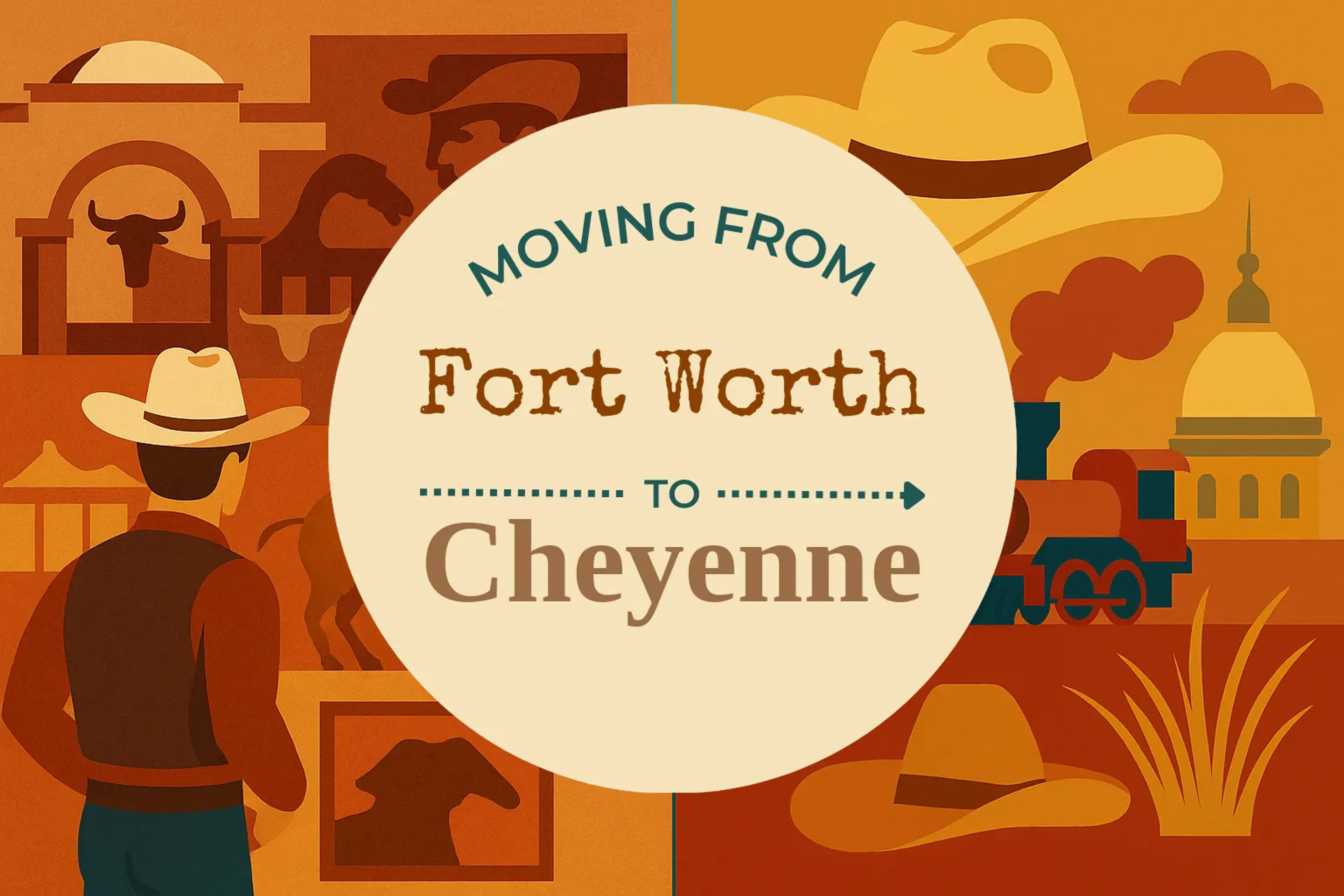 Side-by-side comparison of Fort Worth to Cheyenne moving companies