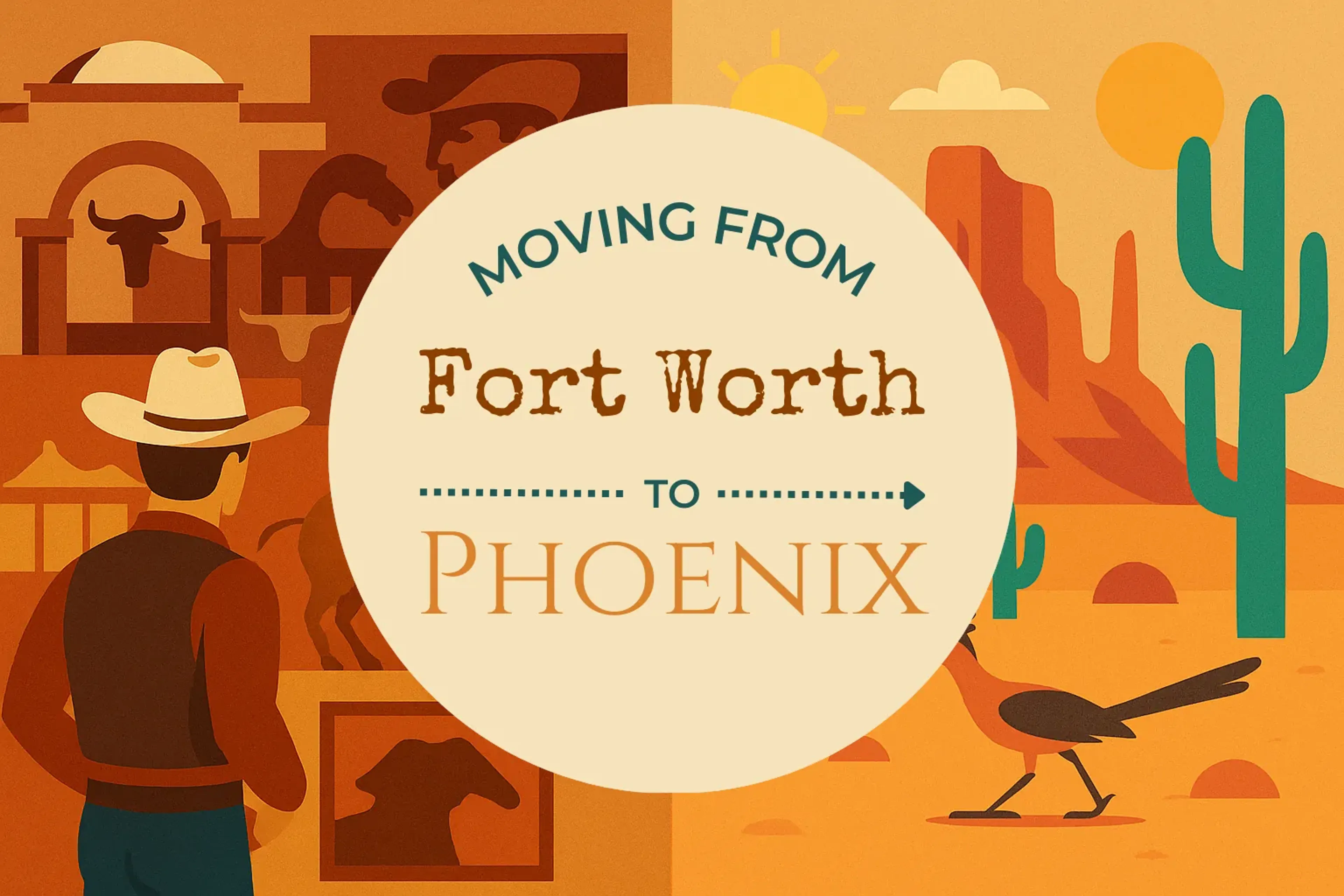 Side-by-side comparison of Fort Worth to Phoenix moving companies
