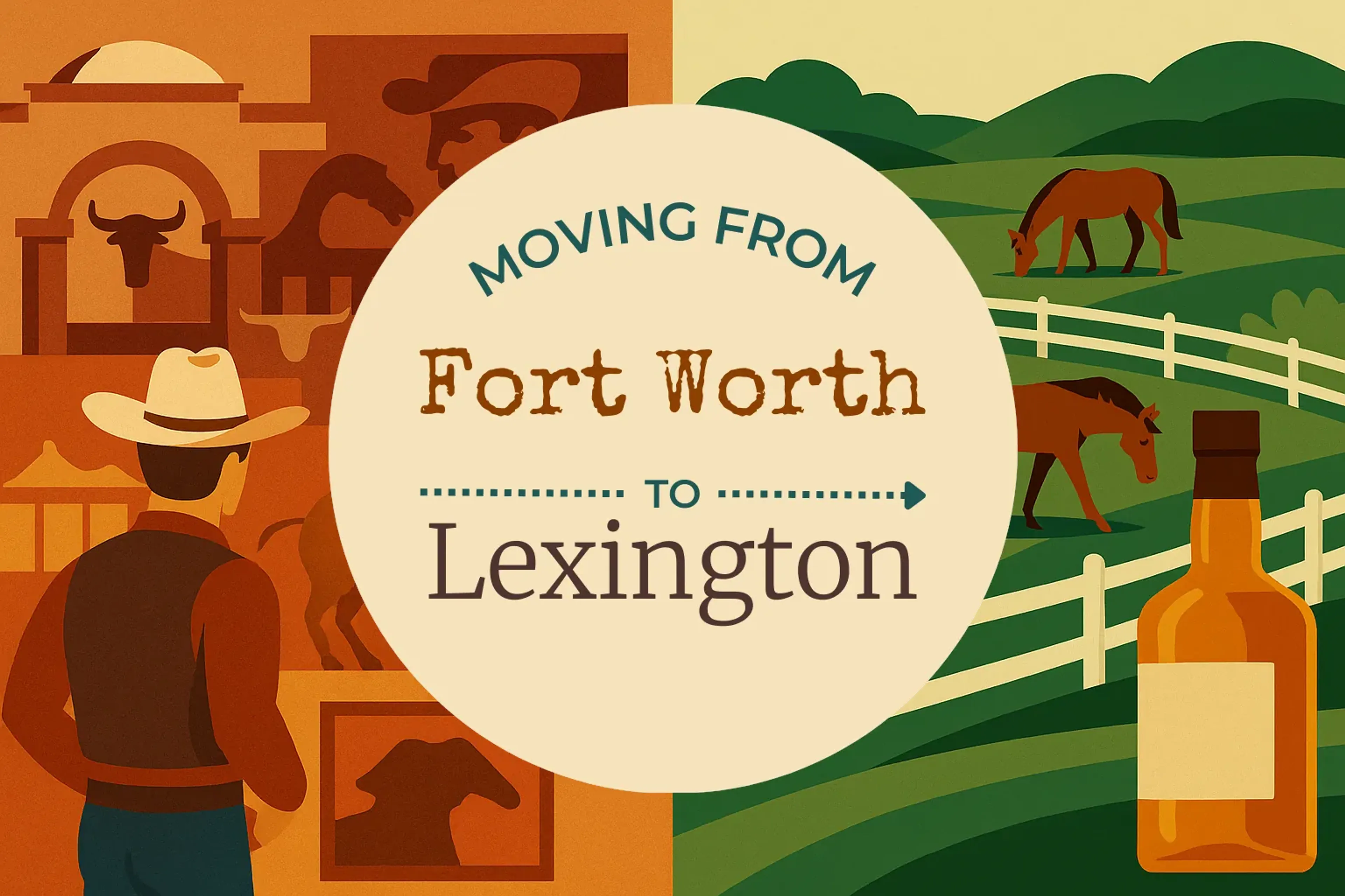 Side-by-side comparison of Fort Worth to Lexington moving companies