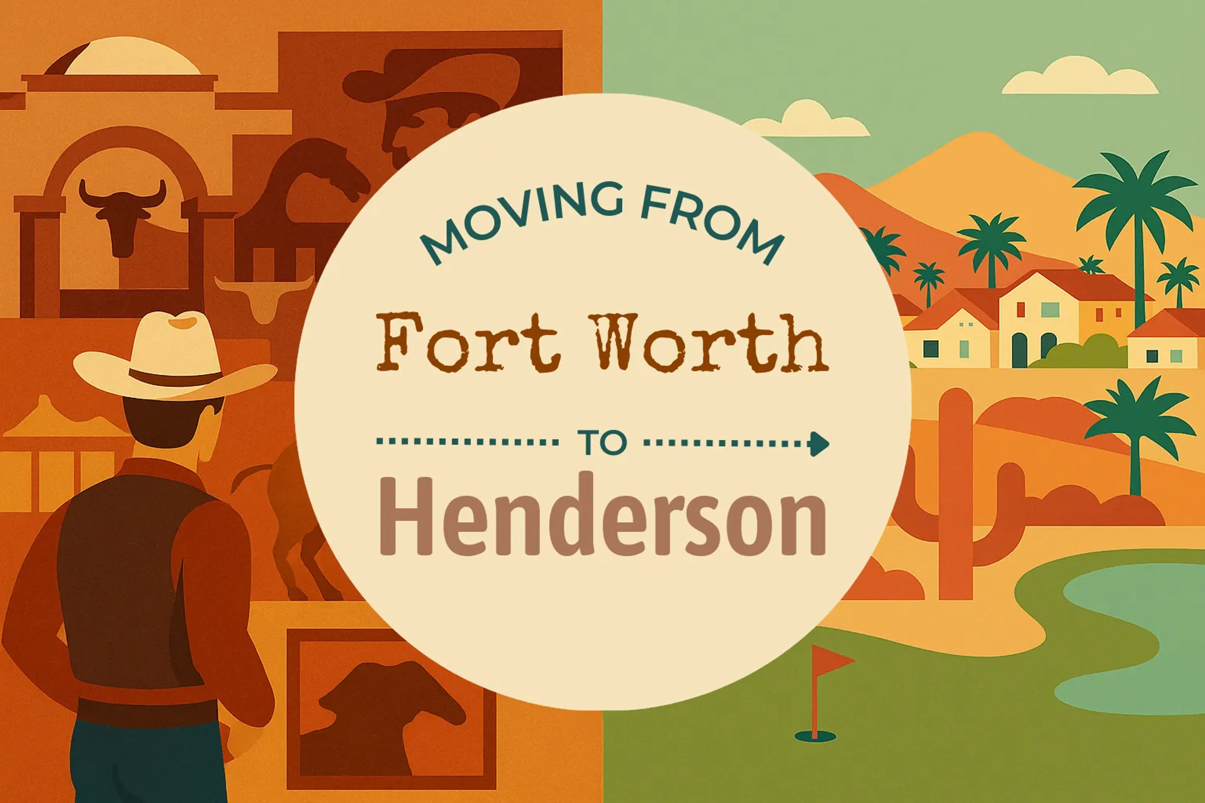 Side-by-side comparison of Fort Worth to Henderson moving companies