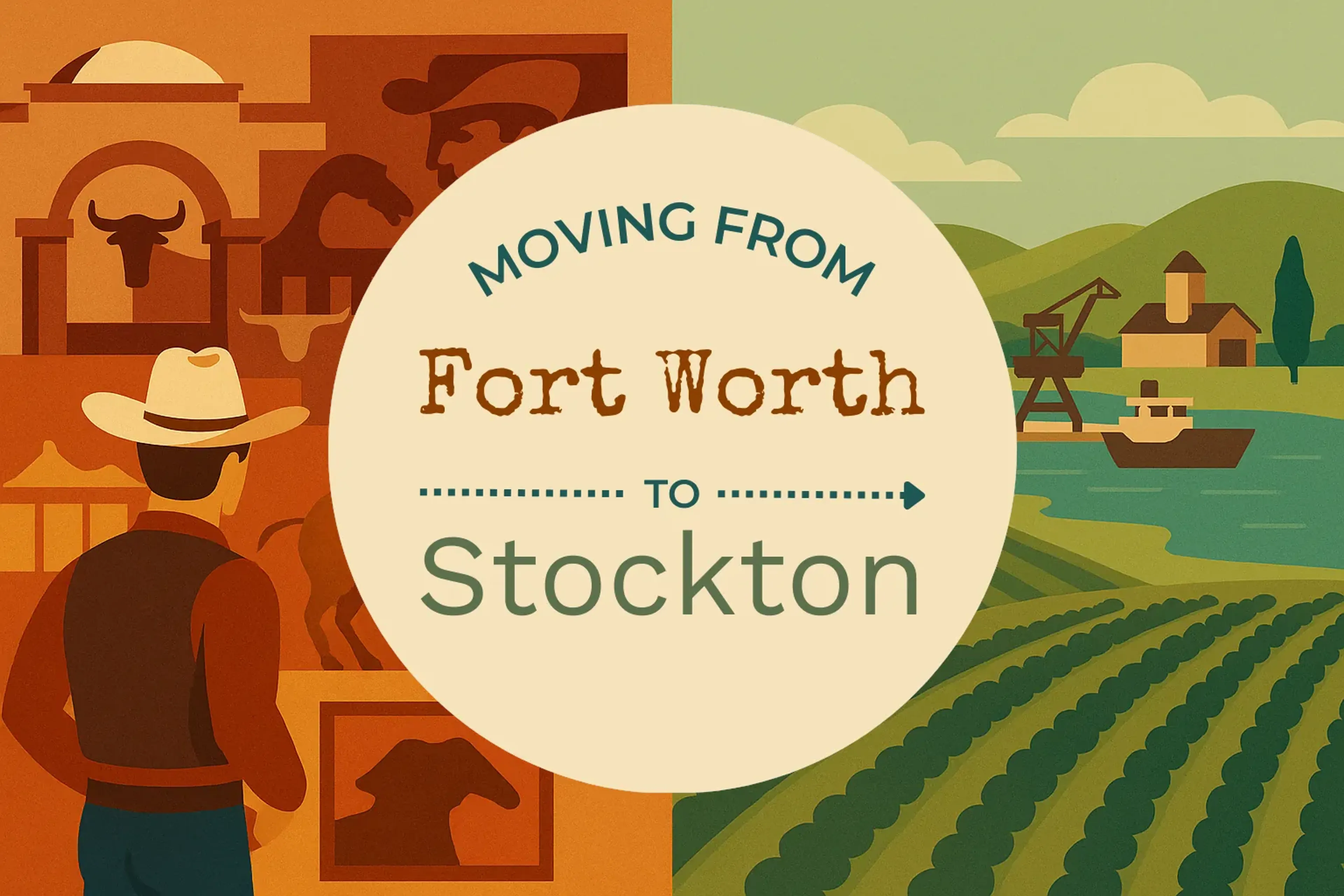 Side-by-side comparison of Fort Worth to Stockton moving companies