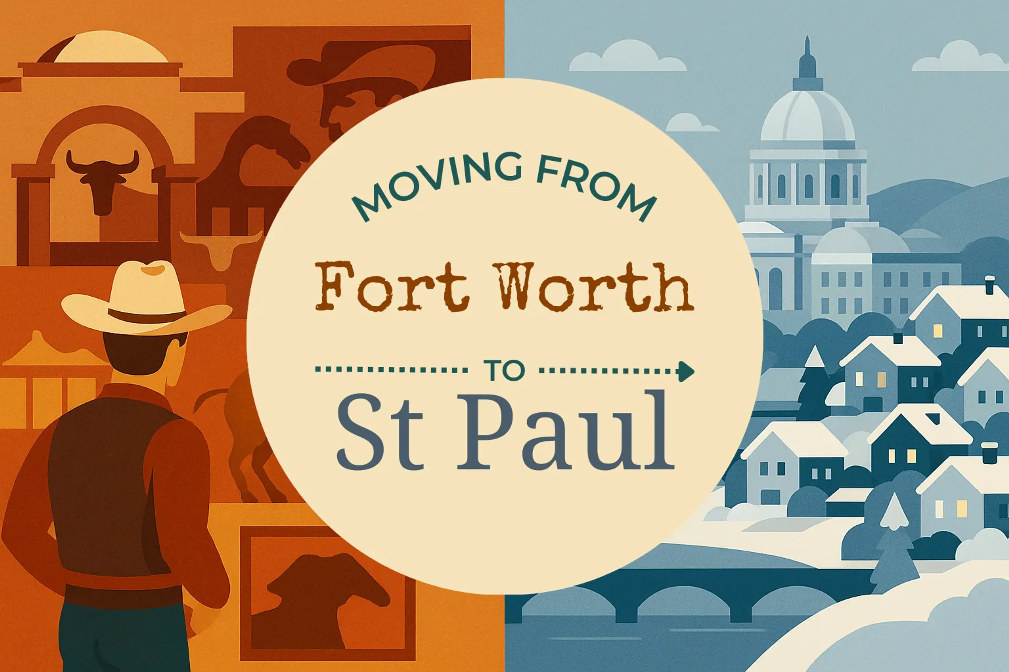 Side-by-side comparison of Fort Worth to St. Paul moving companies