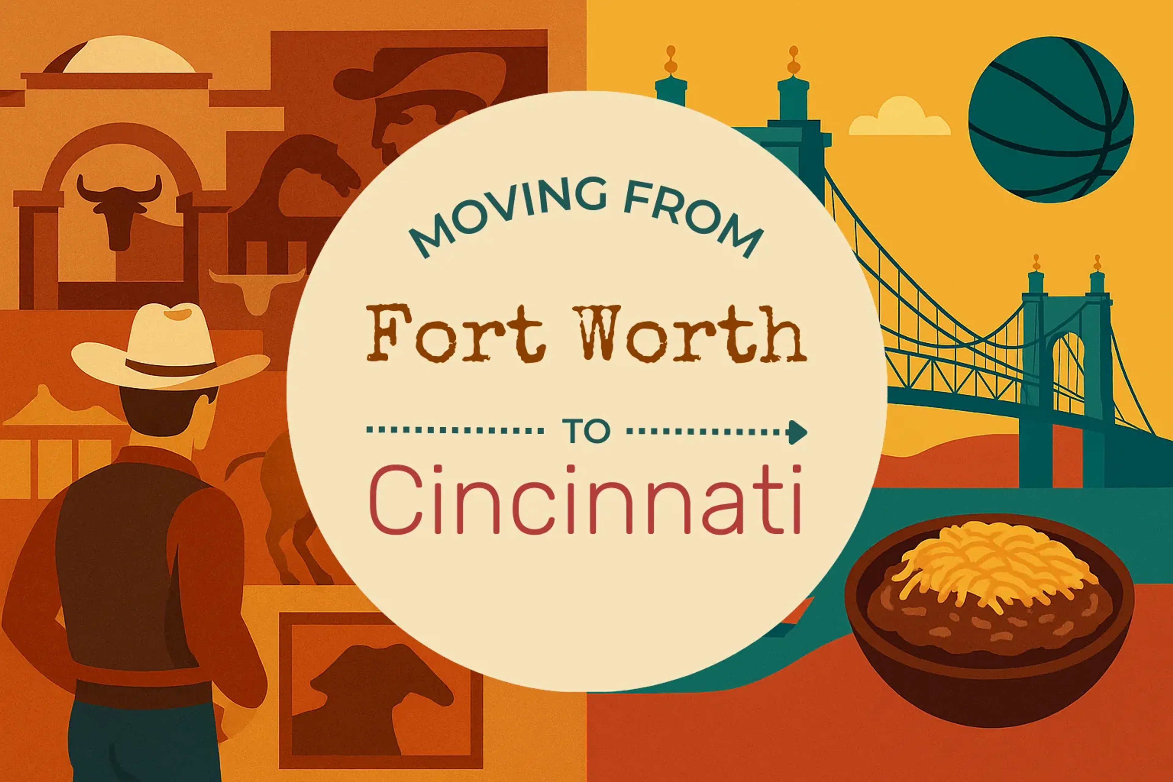 Side-by-side comparison of Fort Worth to Cincinnati moving companies