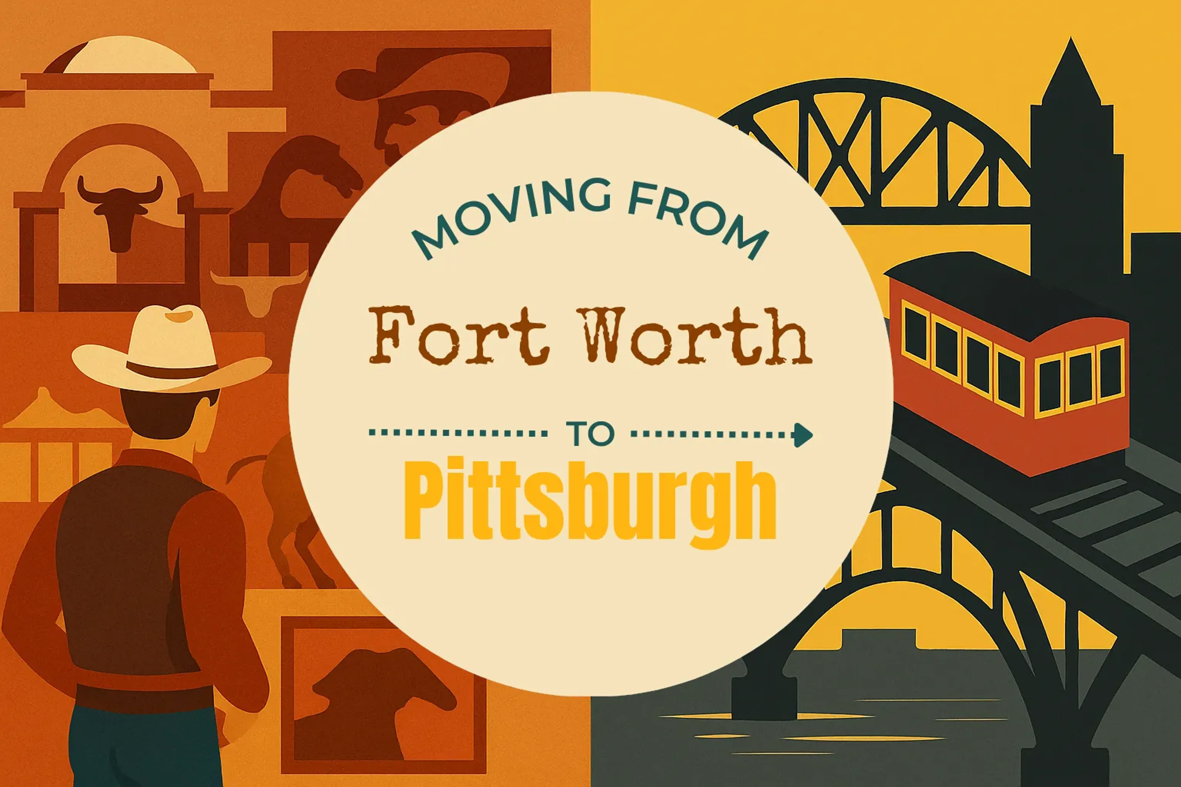 Side-by-side comparison of Fort Worth to Pittsburgh moving companies
