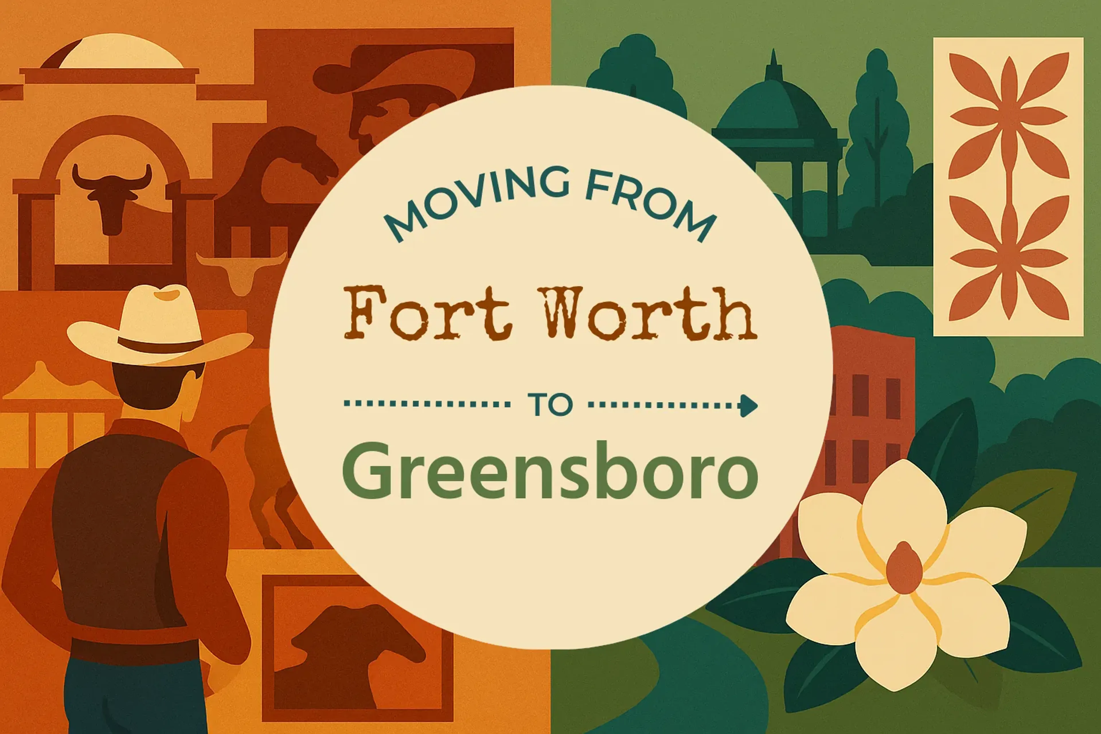 Side-by-side comparison of Fort Worth to Greensboro moving companies