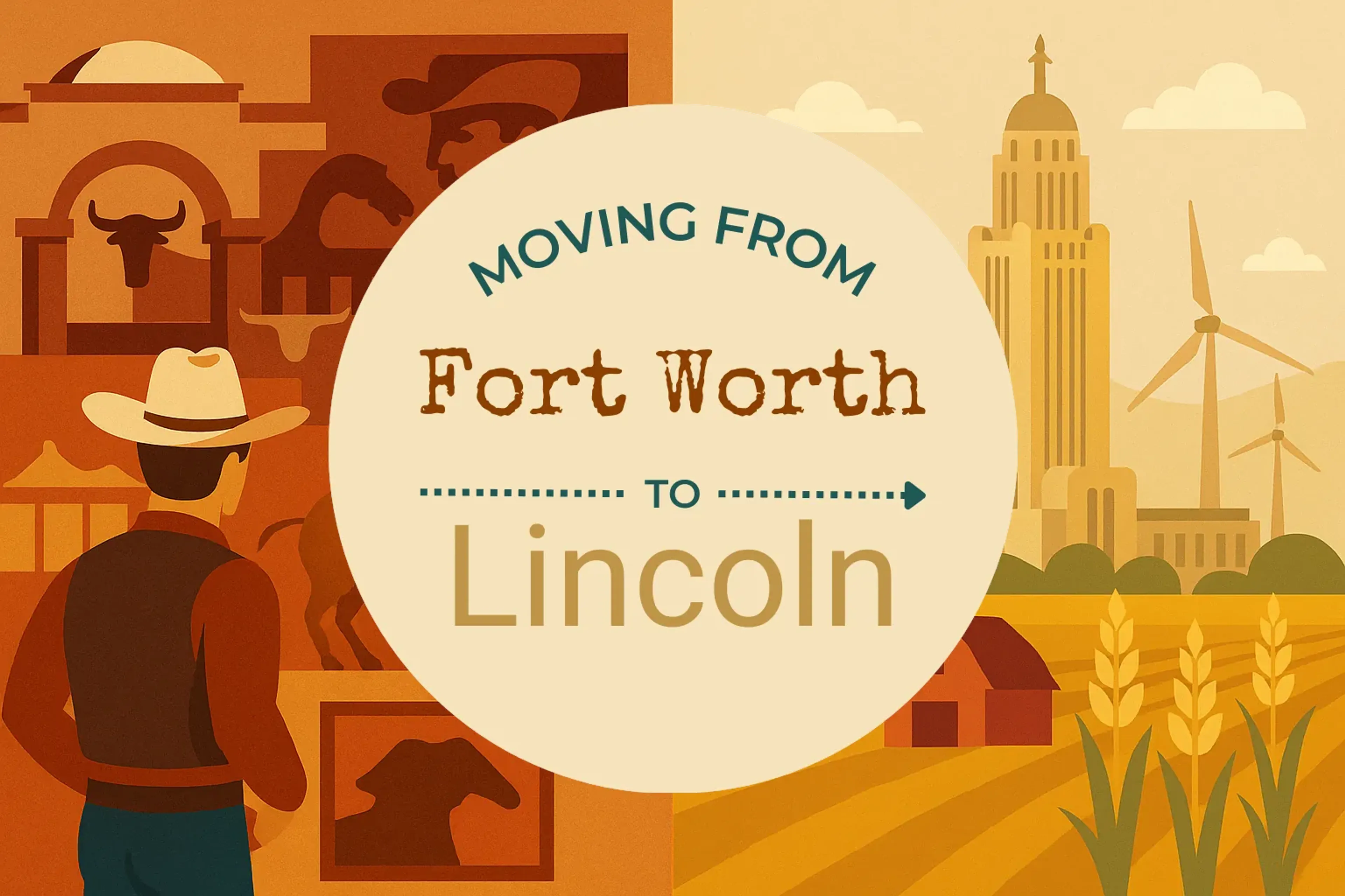 Side-by-side comparison of Fort Worth to Lincoln moving companies